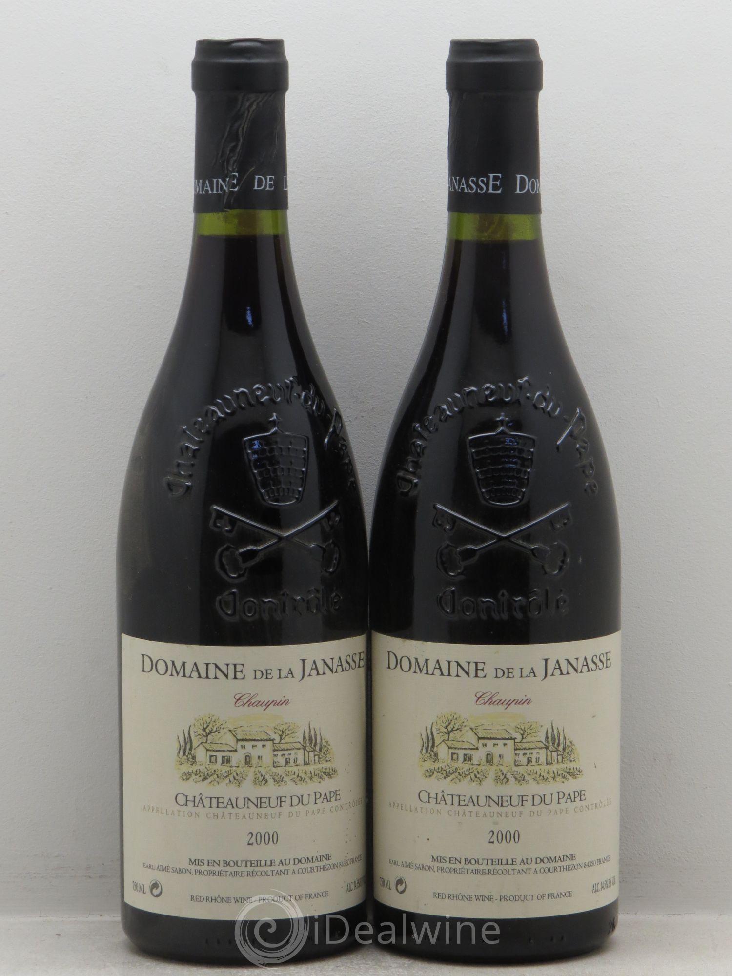 Châteauneuf-du-Pape Cuvée Chaupin La Janasse (Domaine de) 2000 - Lot de 2 bouteilles - 0