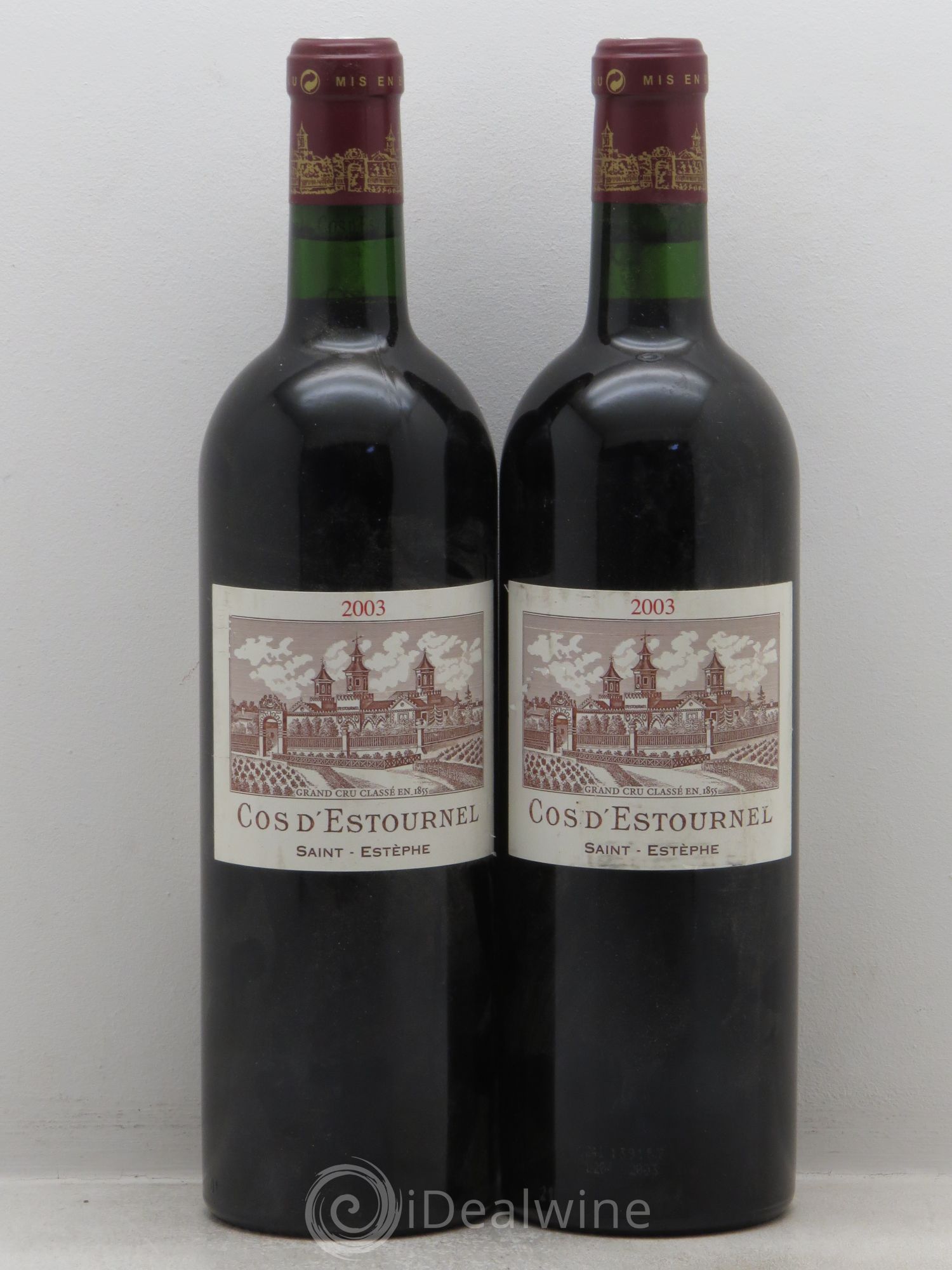 Cos d'Estournel 2ème Grand Cru Classé 2003 - Lot de 2 bouteilles - 0