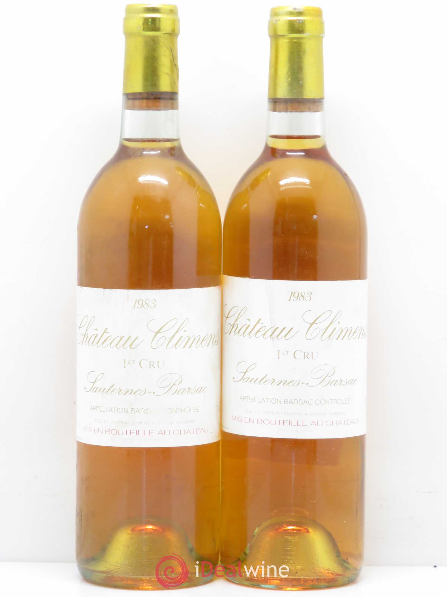 Château Climens 1er Grand Cru Classé 1983 - Lotto di 2 bottiglie - 0