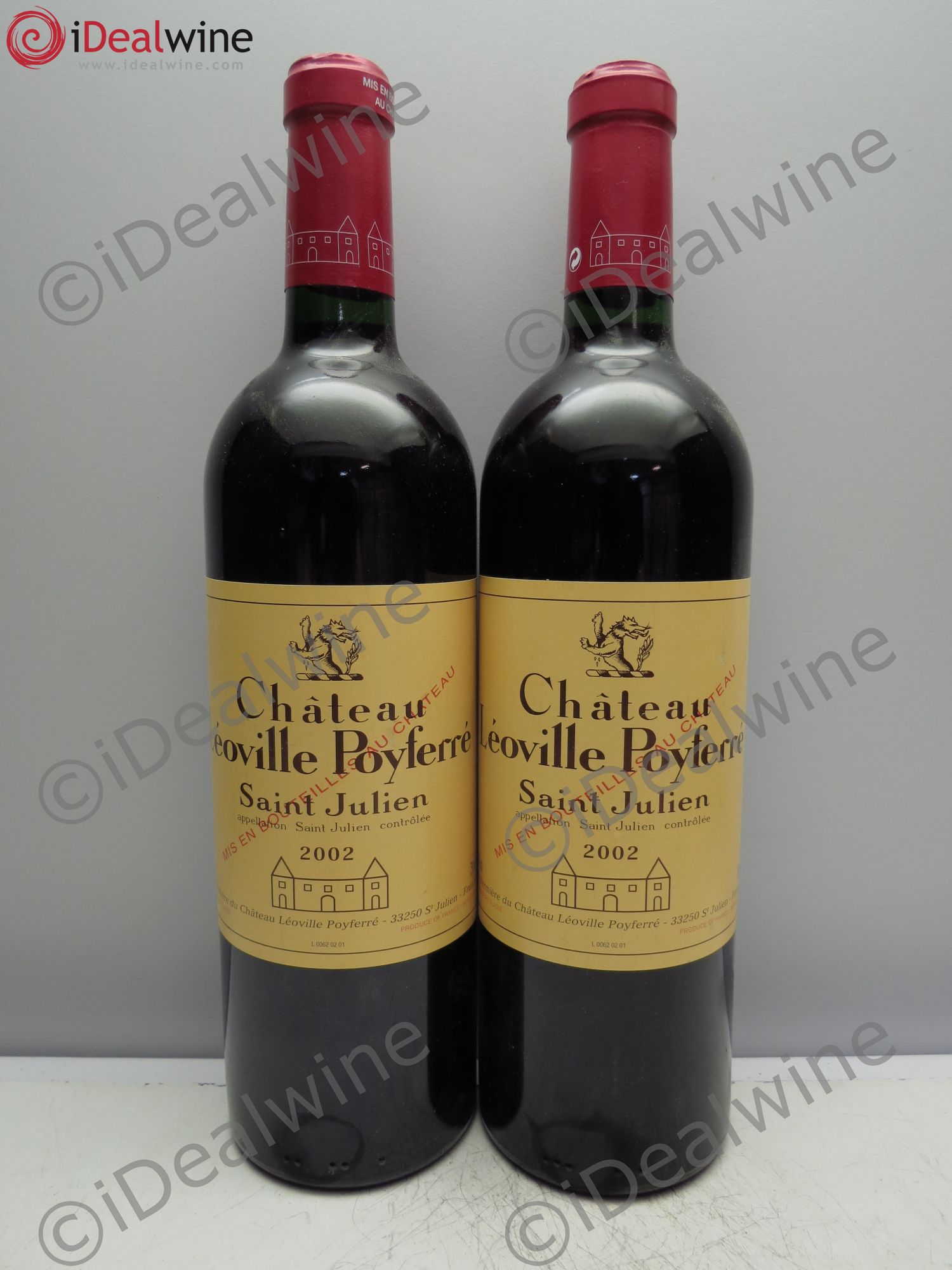 Château Léoville Poyferré 2ème Grand Cru Classé 2002 - Lot de 2 bouteilles - 0