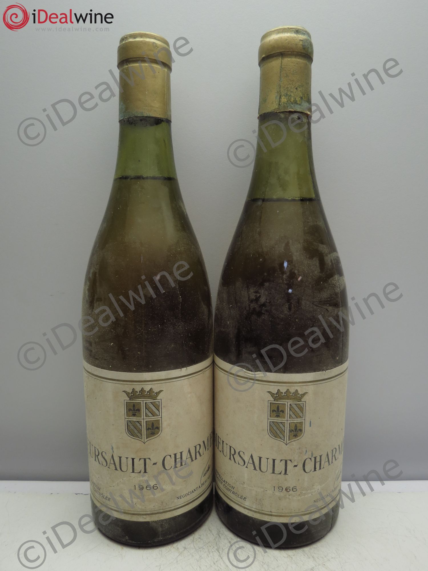 Meursault 1er Cru (Nicolas) 1966 - Lot de 2 bouteilles - 0
