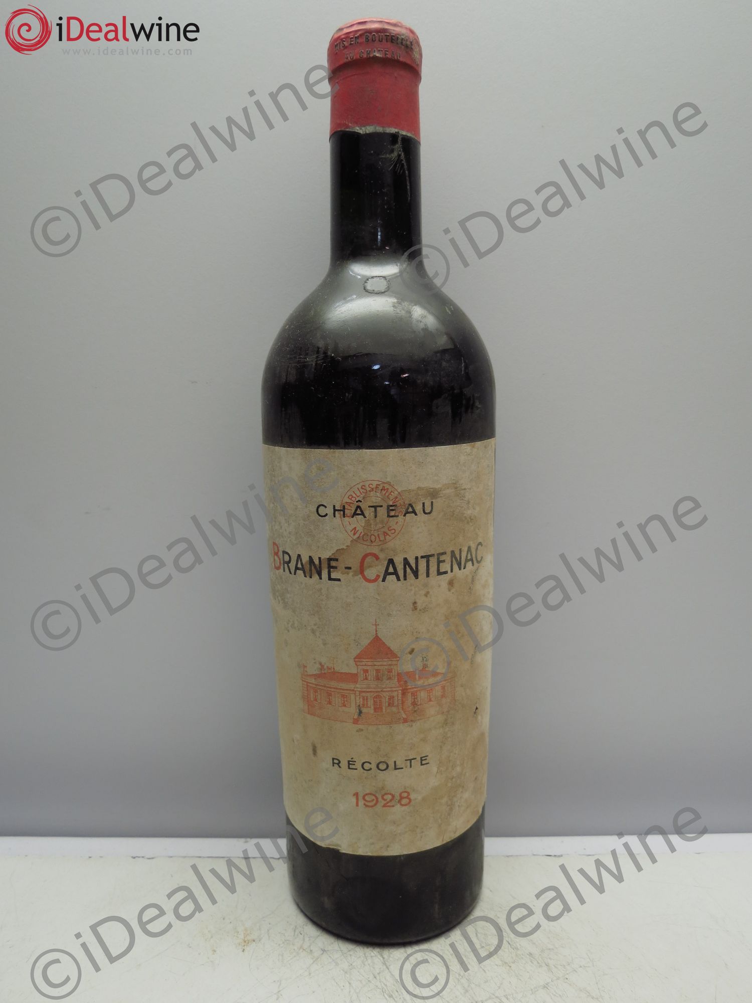 Château Brane Cantenac 2ème Grand Cru Classé (tampon Nicolas) 1928 - Lot de 1 bouteille - 0