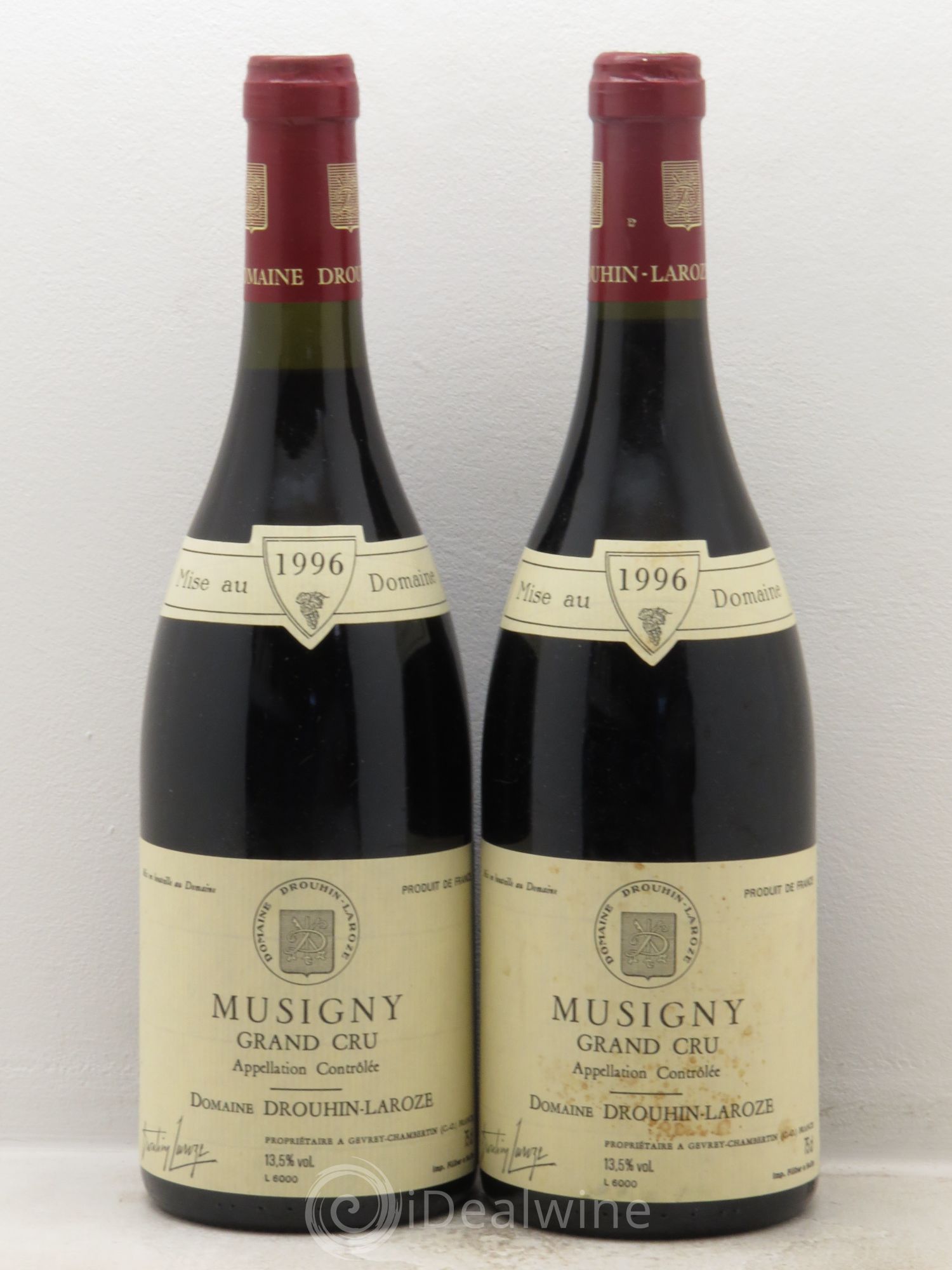Musigny Grand Cru Domaine Drouhin-Laroze 1996 - Lot de 2 bouteilles - 0