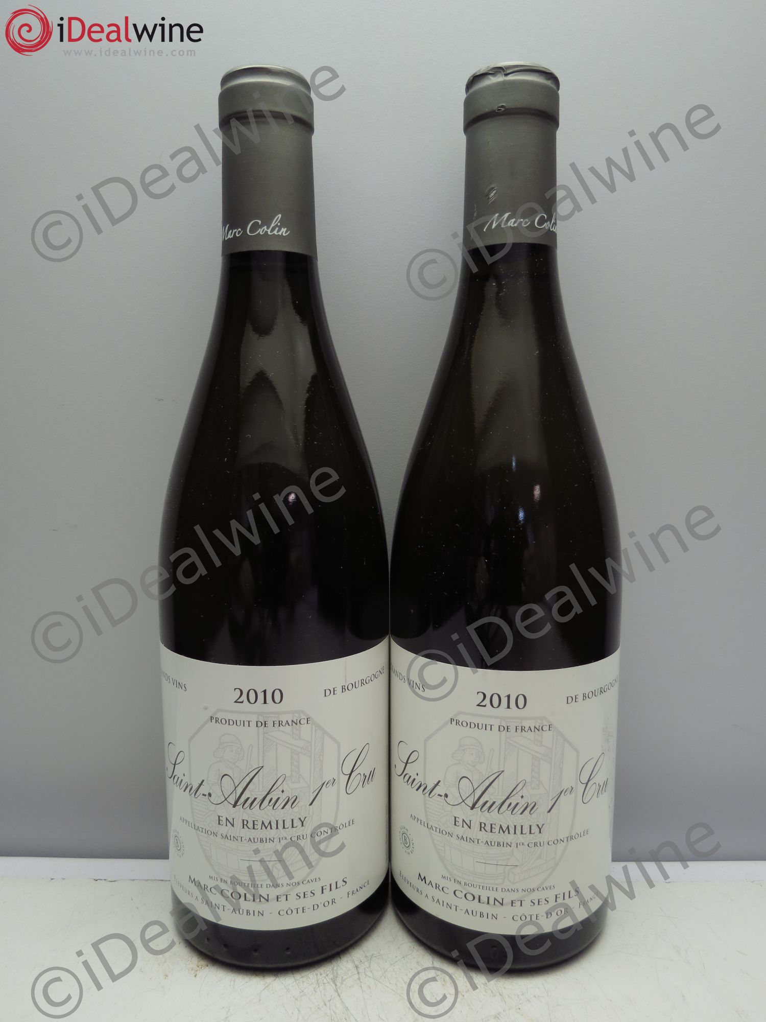 Saint-Aubin 1er Cru En Rémilly - Marc Colin 2010 - Posten von 2 Flaschen - 0