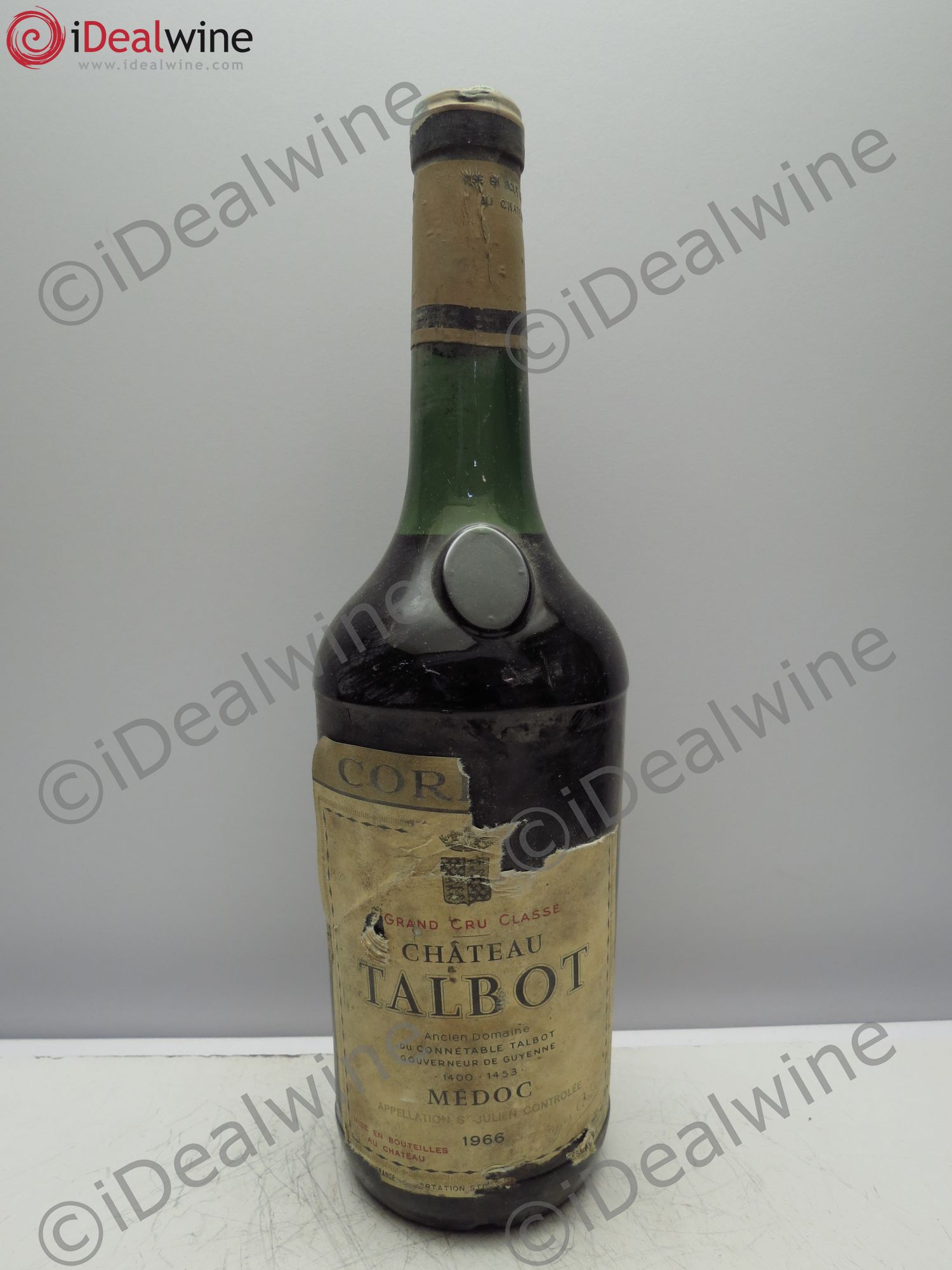 Château Talbot 4ème Grand Cru Classé 1966 - Lot de 1 bouteille - 0