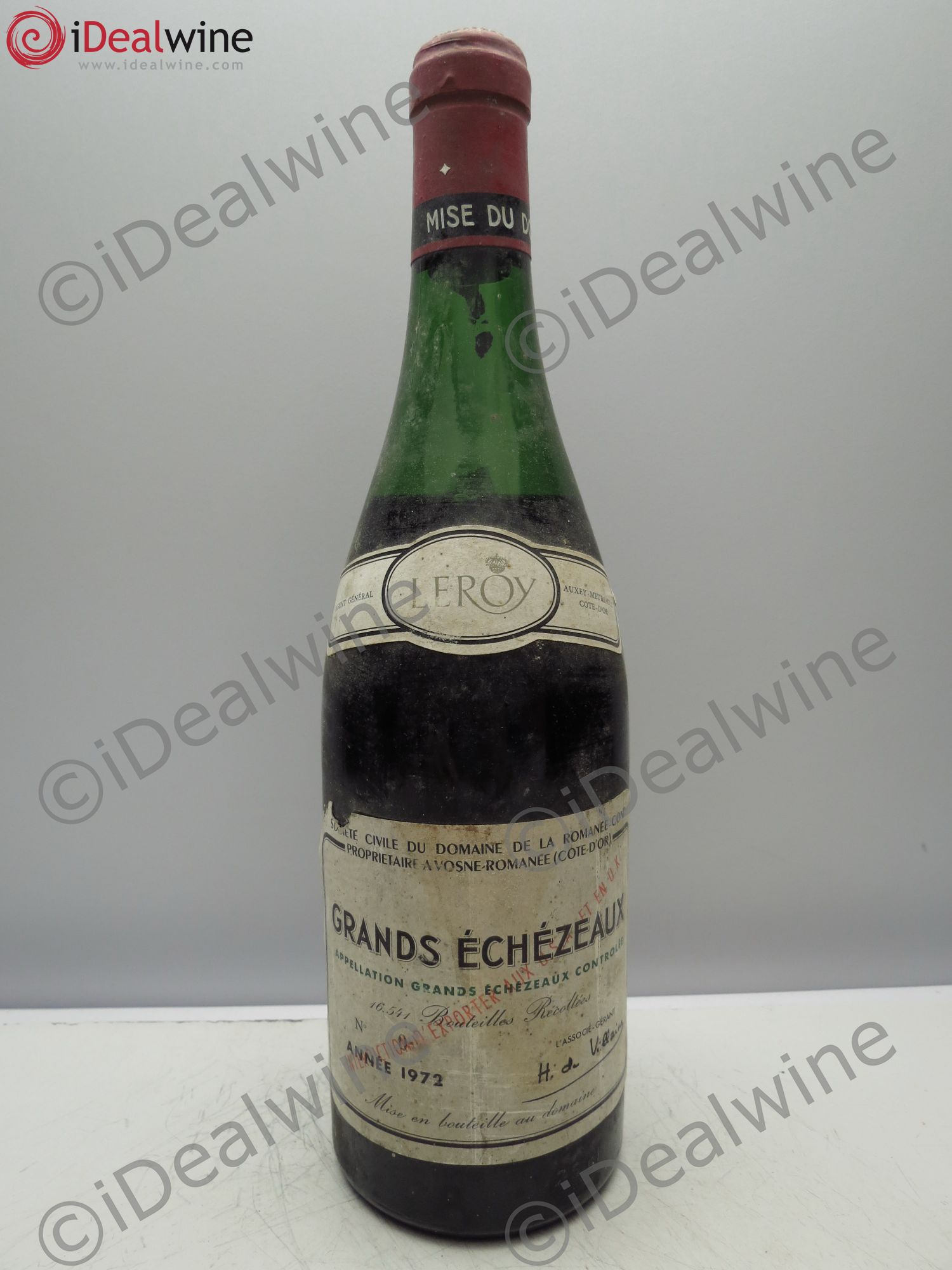 Grands-Echezeaux Grand Cru Domaine de la Romanée-Conti 1972 - Lot de 1 bouteille - 0