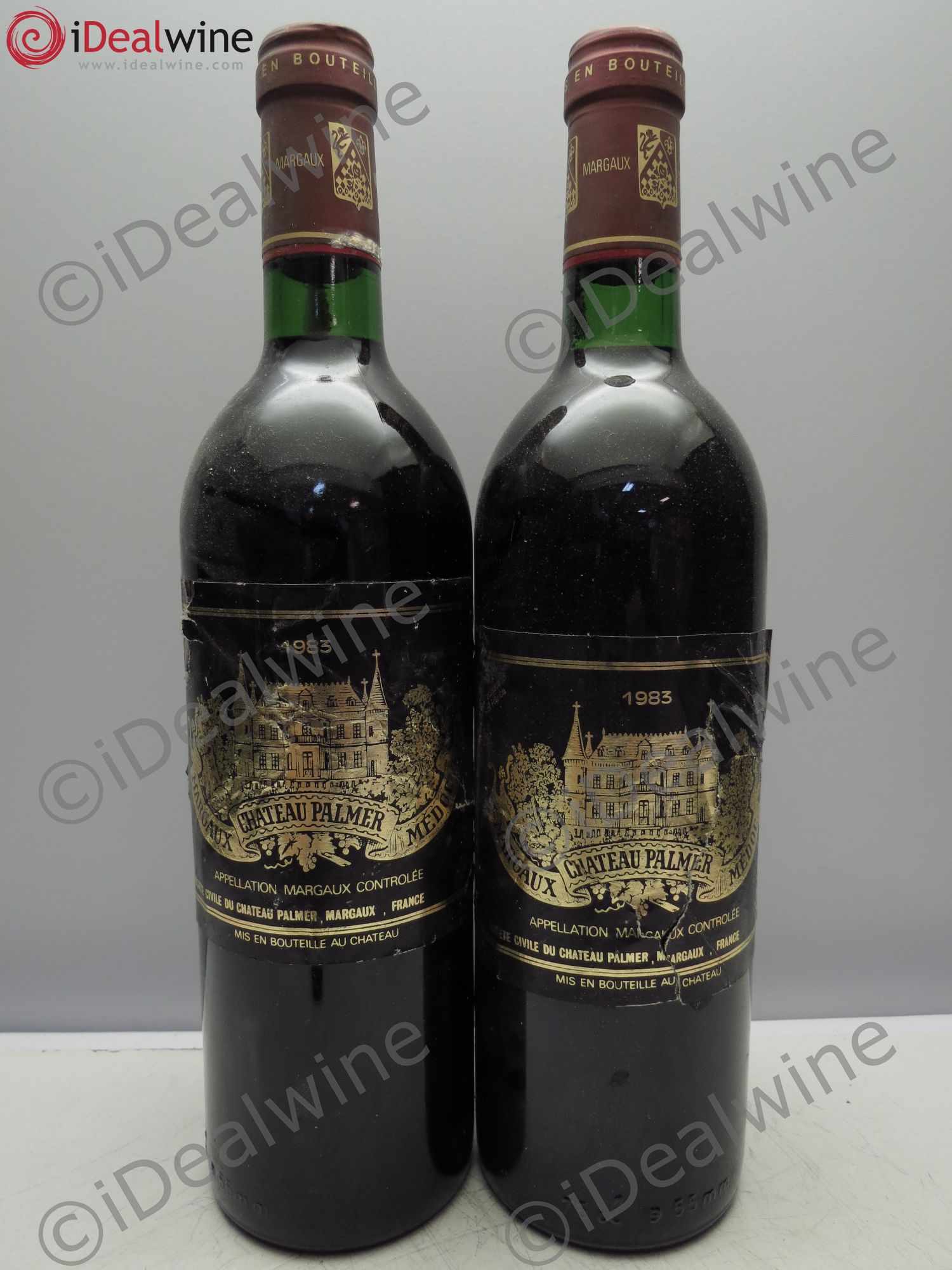 Château Palmer 3ème Grand Cru Classé 1983 - Lot de 2 bouteilles - 0