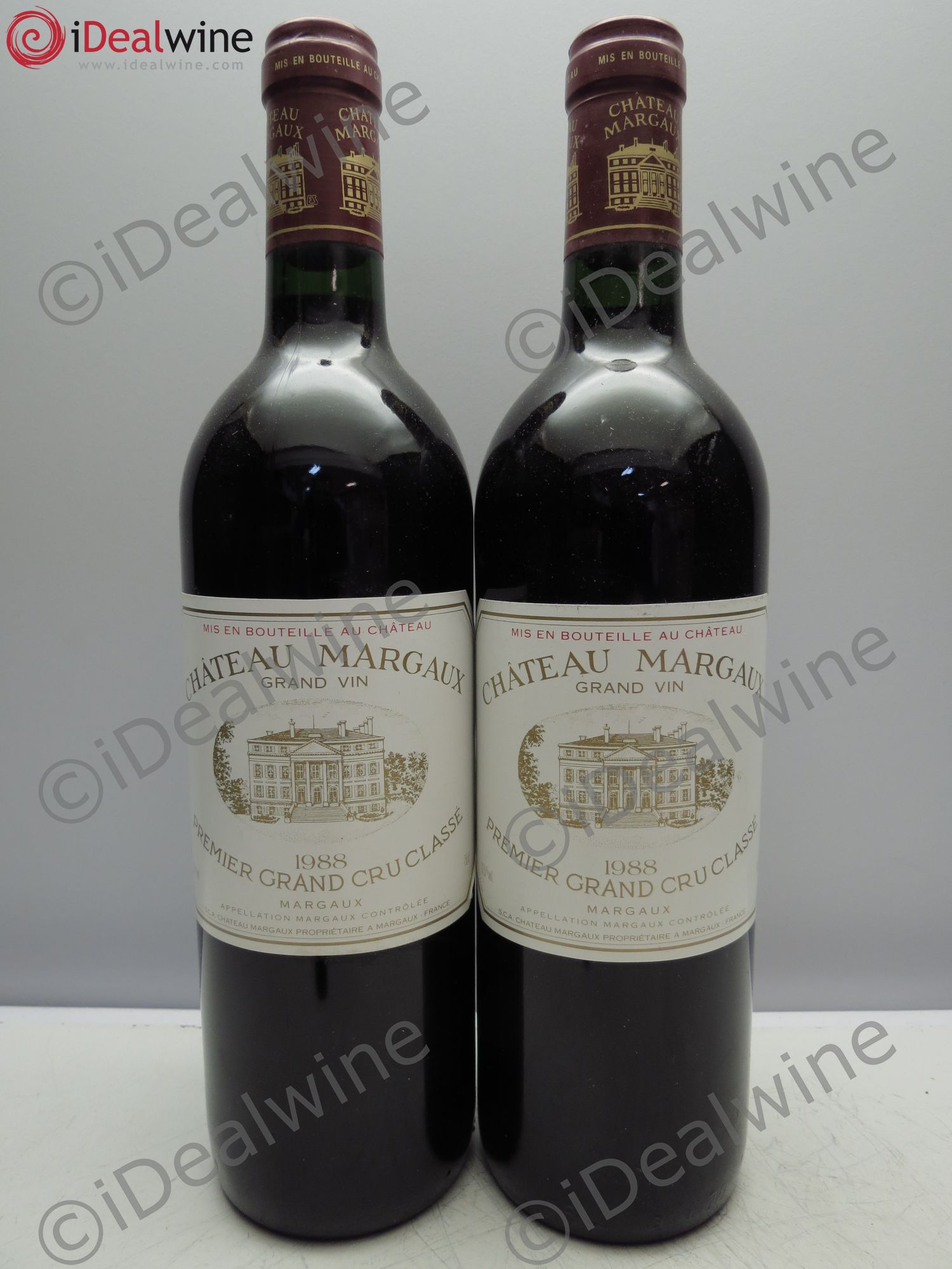 Château Margaux 1er Grand Cru Classé 1988 - Lot de 2 bouteilles - 0