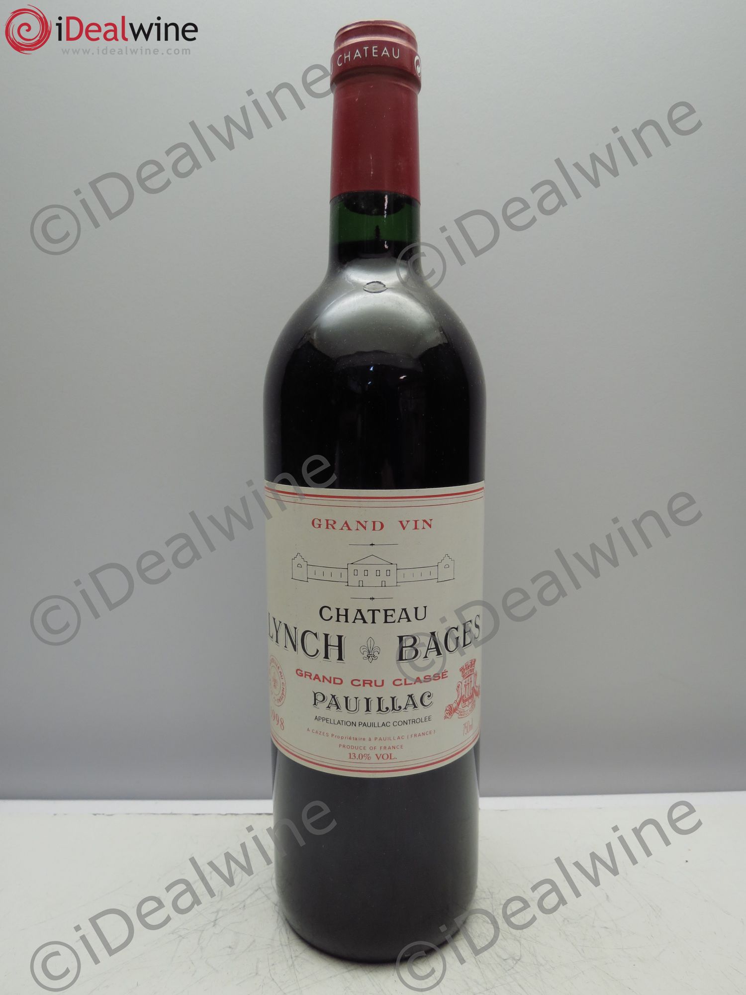 Château Lynch Bages 5ème Grand Cru Classé 1998 - Lot de 1 bouteille - 0