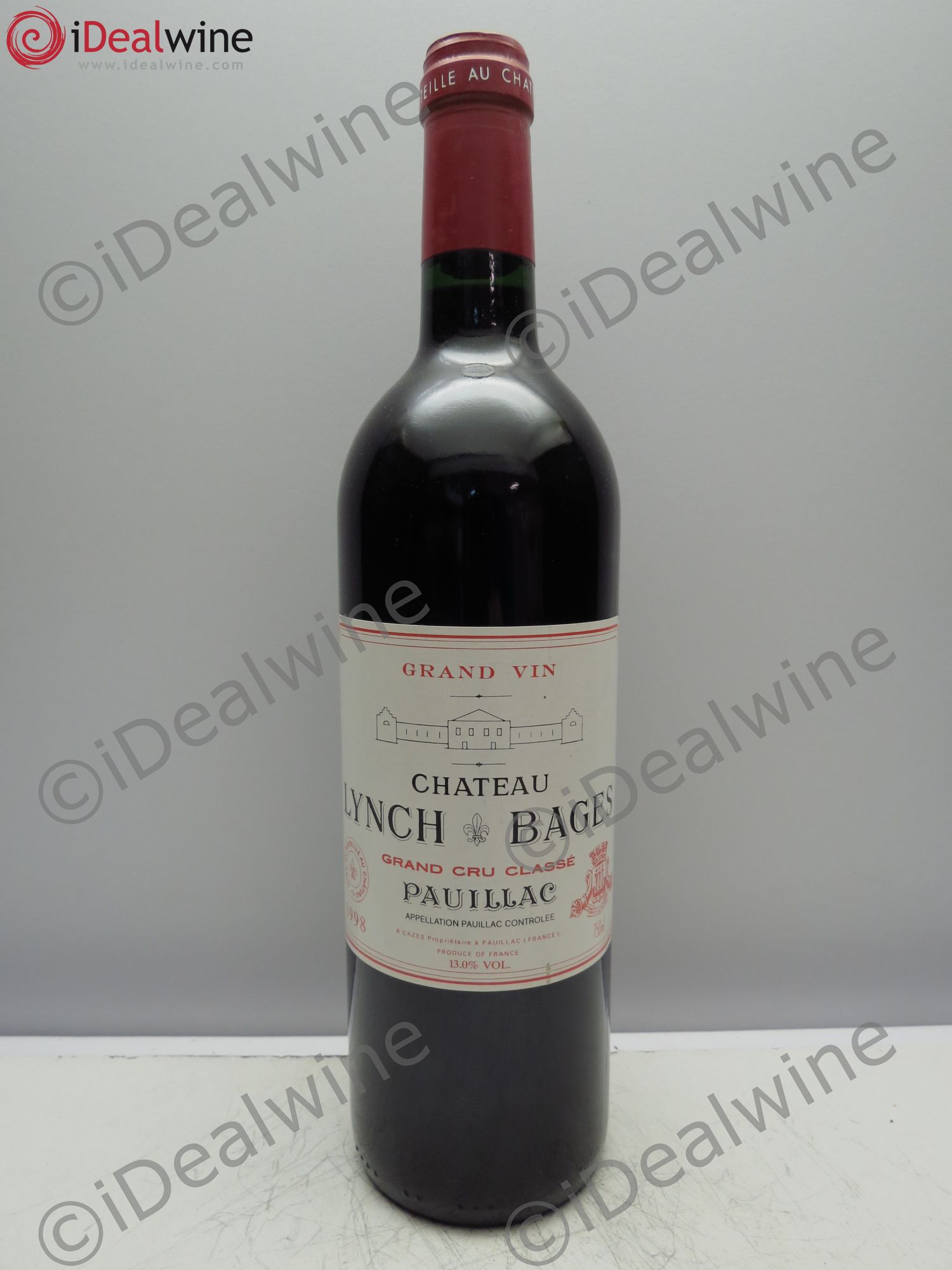 Château Lynch Bages 5ème Grand Cru Classé 1998 - Lot de 1 bouteille - 0