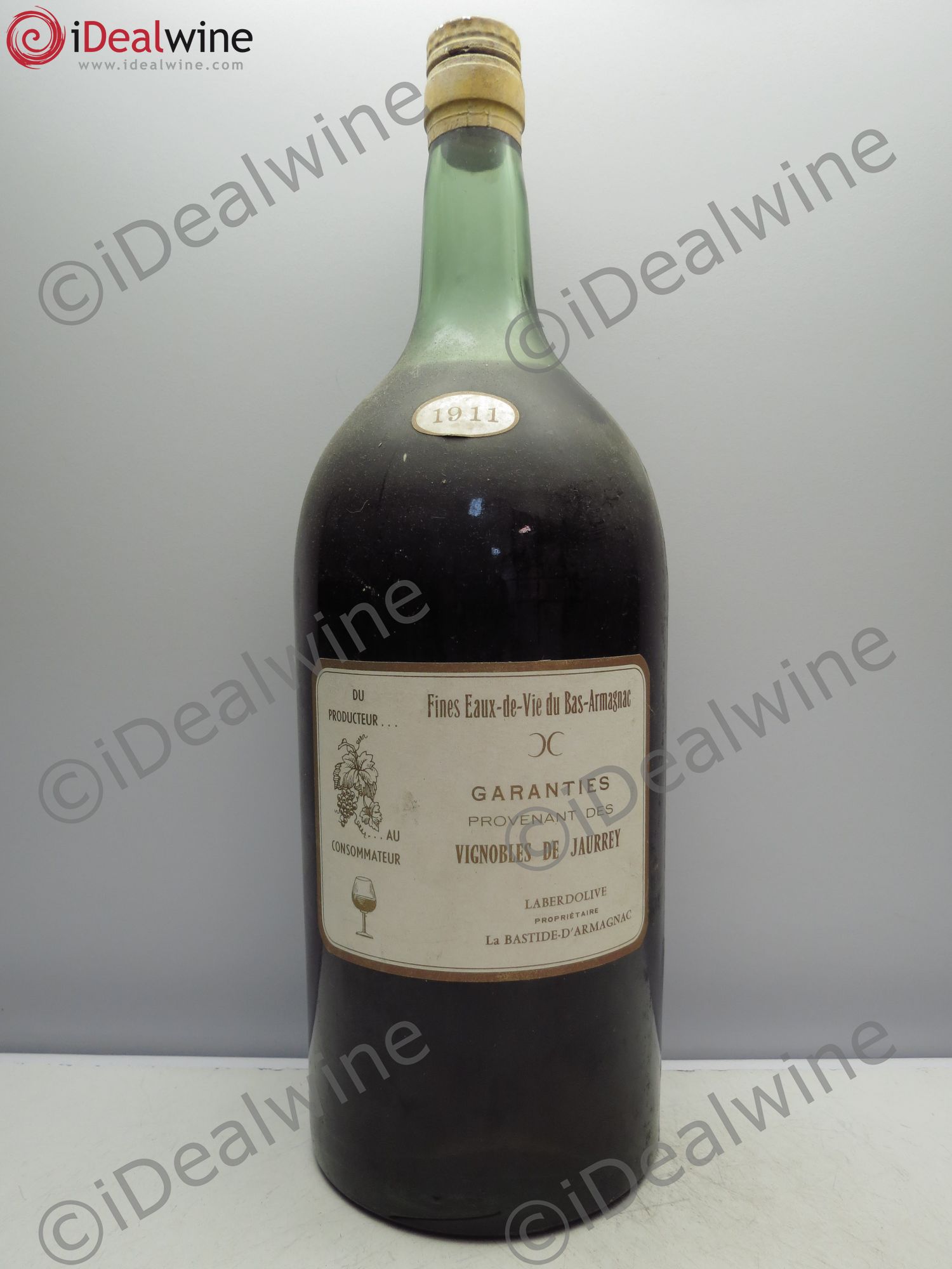 Armagnac Vignoble de Jaurrey 1911 - Posten von 1 Magnum - 0