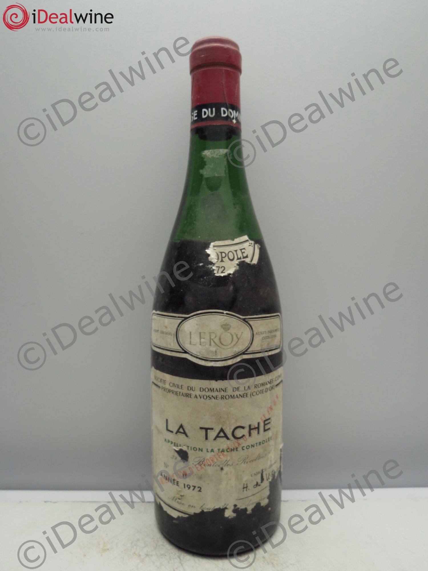 La Tâche Grand Cru Domaine de la Romanée-Conti 1972 - Lot de 1 bouteille - 0