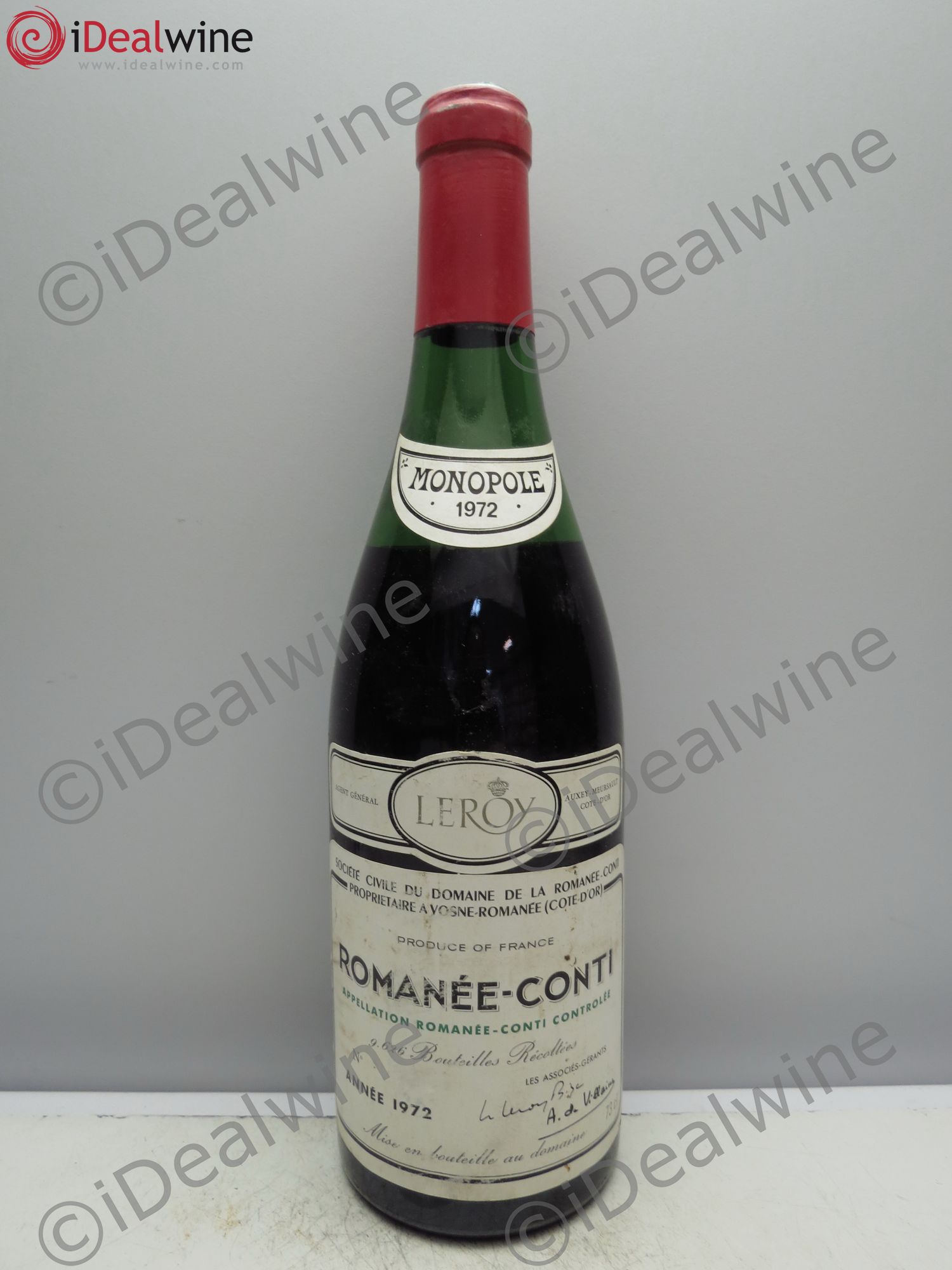 Romanée-Conti Grand Cru Domaine de la Romanée-Conti 1972 - Lot de 1 bouteille - 0