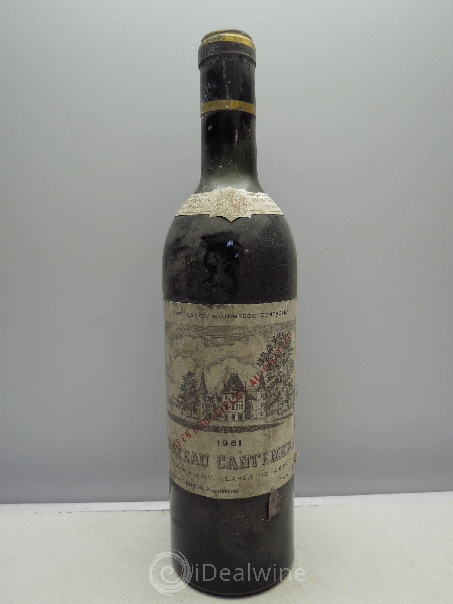 Château Cantemerle 5ème Grand Cru Classé Mise Négoce 1961 - Lot de 1 bouteille - 0