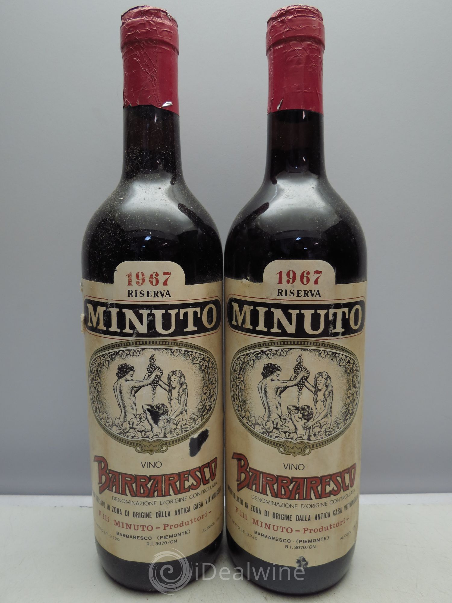 Barbaresco DOCG Minuto Riserva 1967 - Posten von 2 Flaschen - 0