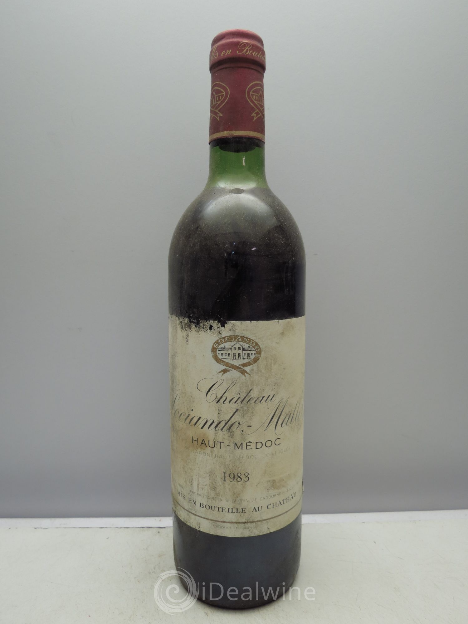 Château Sociando Mallet 1983 - Lot de 1 bouteille - 0