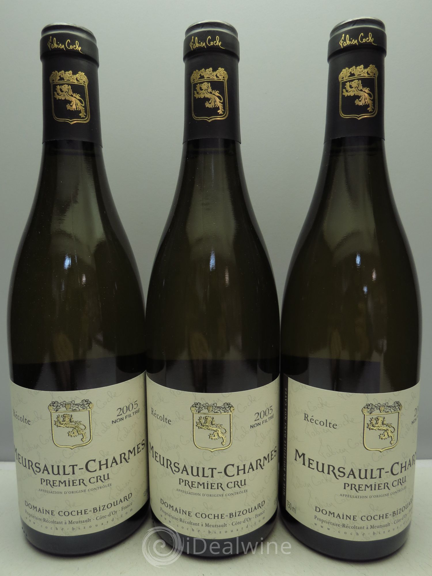 Meursault 1er Cru Fabien Coche Bizouard 2005 - Posten von 3 Flaschen - 0