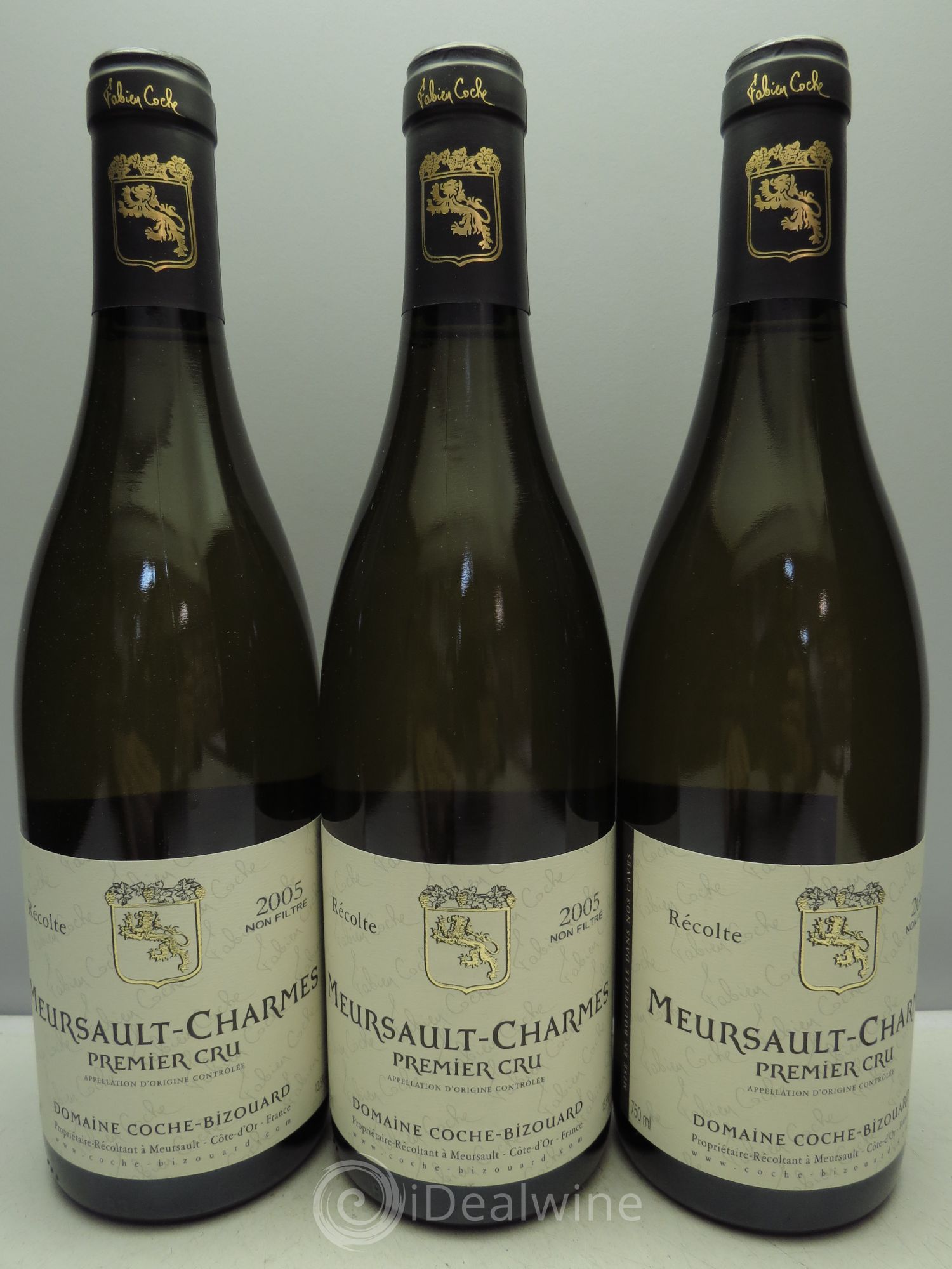 Meursault 1er Cru Fabien Coche Bizouard 2005 - Posten von 3 Flaschen - 0
