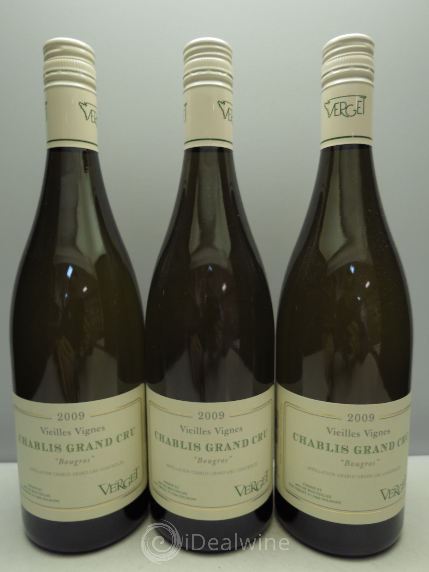 Chablis Grand Cru Vieilles Vignes Verget 2009 - Posten von 3 Flaschen - 0