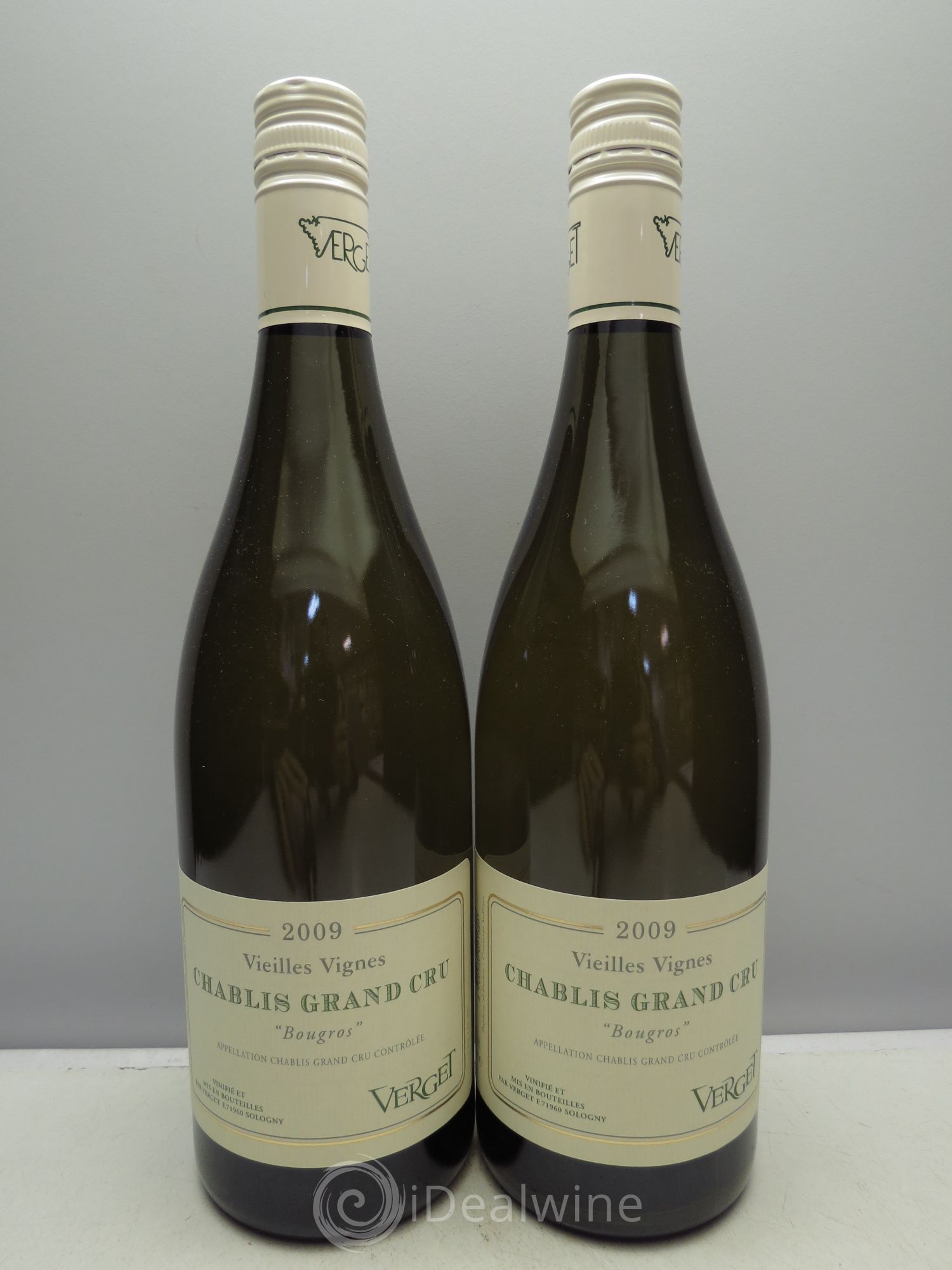 Chablis Grand Cru Vieilles Vignes Verget 2009 - Posten von 2 Flaschen - 0