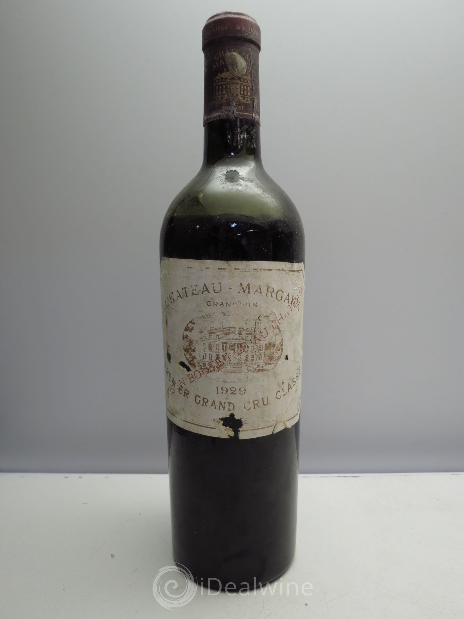 Château Margaux 1er Grand Cru Classé 1929 - Lot de 1 bouteille - 0