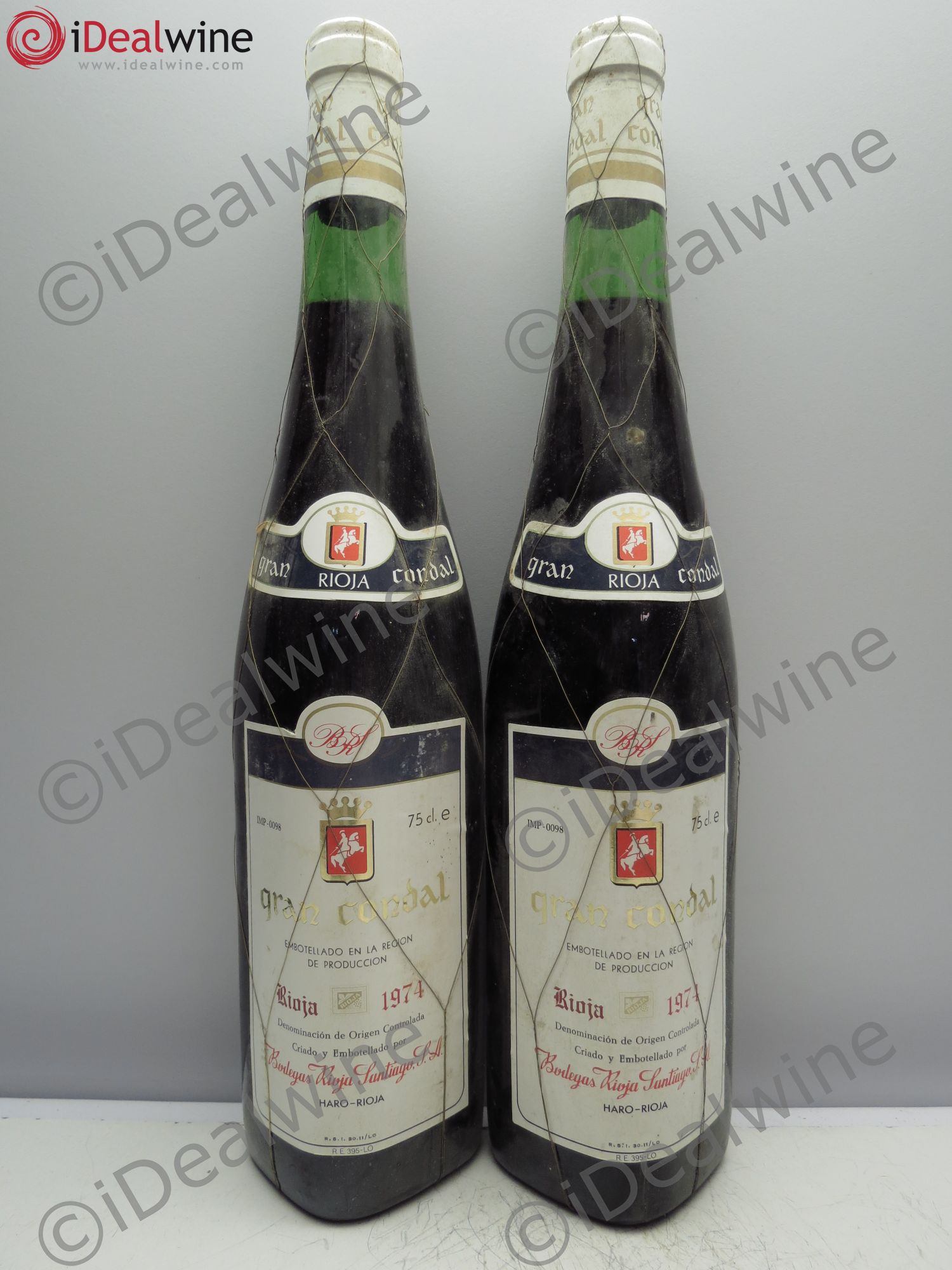 Rioja DOCA Grand Condal 1974 - Lot de 2 bouteilles - 0