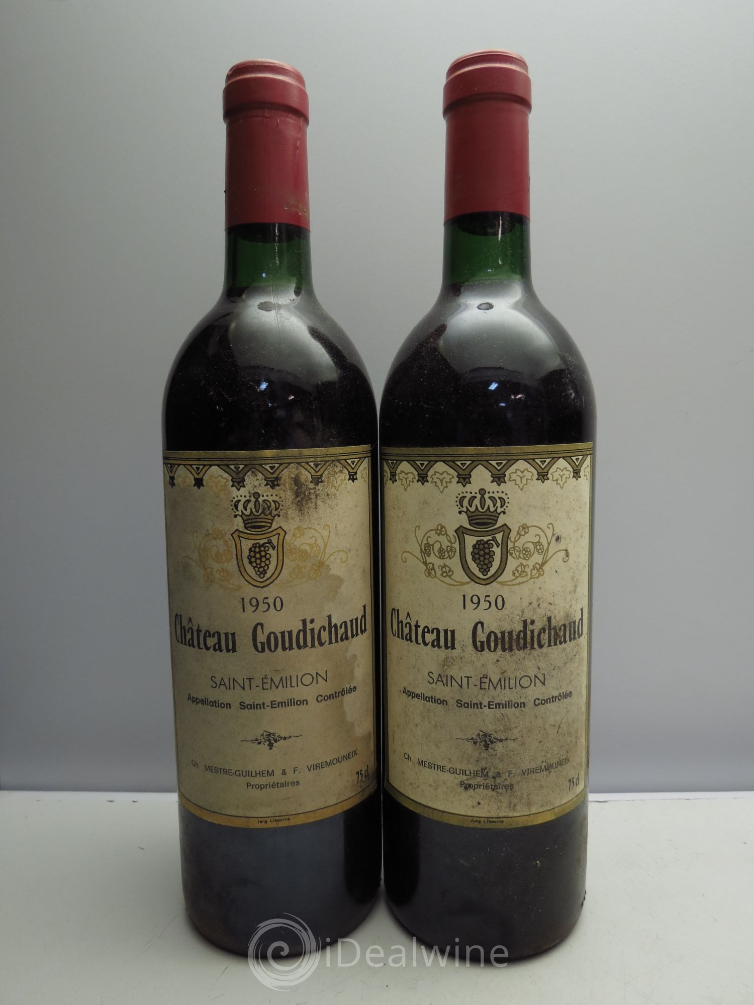 Saint-Émilion Château Goudichaud 1950 - Posten von 2 Flaschen - 0