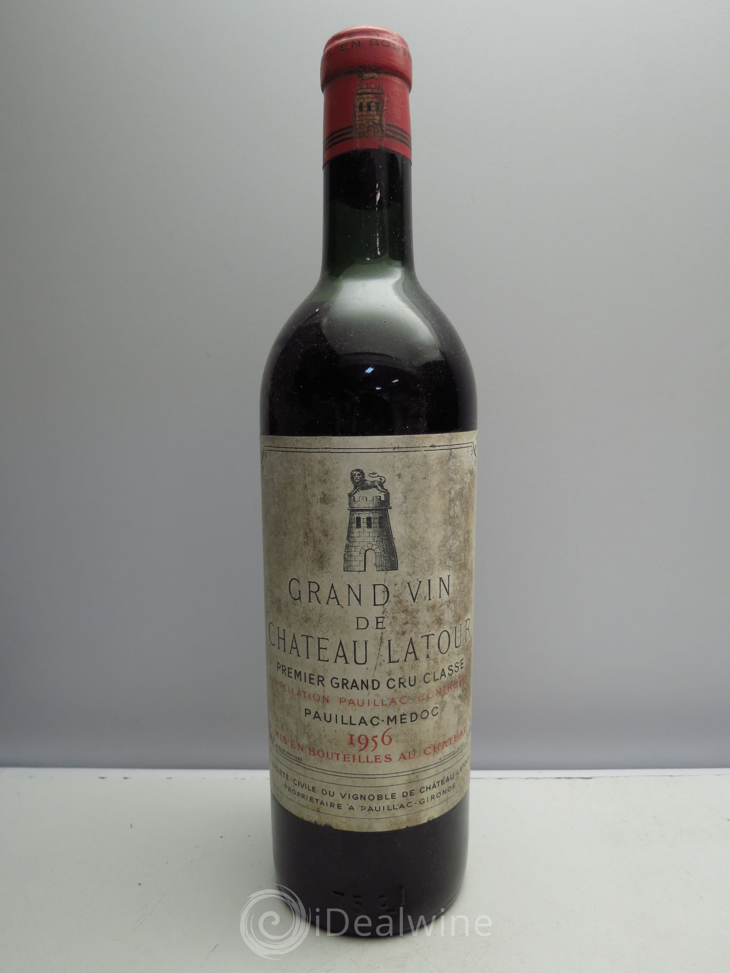 Château Latour 1er Grand Cru Classé 1956 - Lot de 1 bouteille - 0