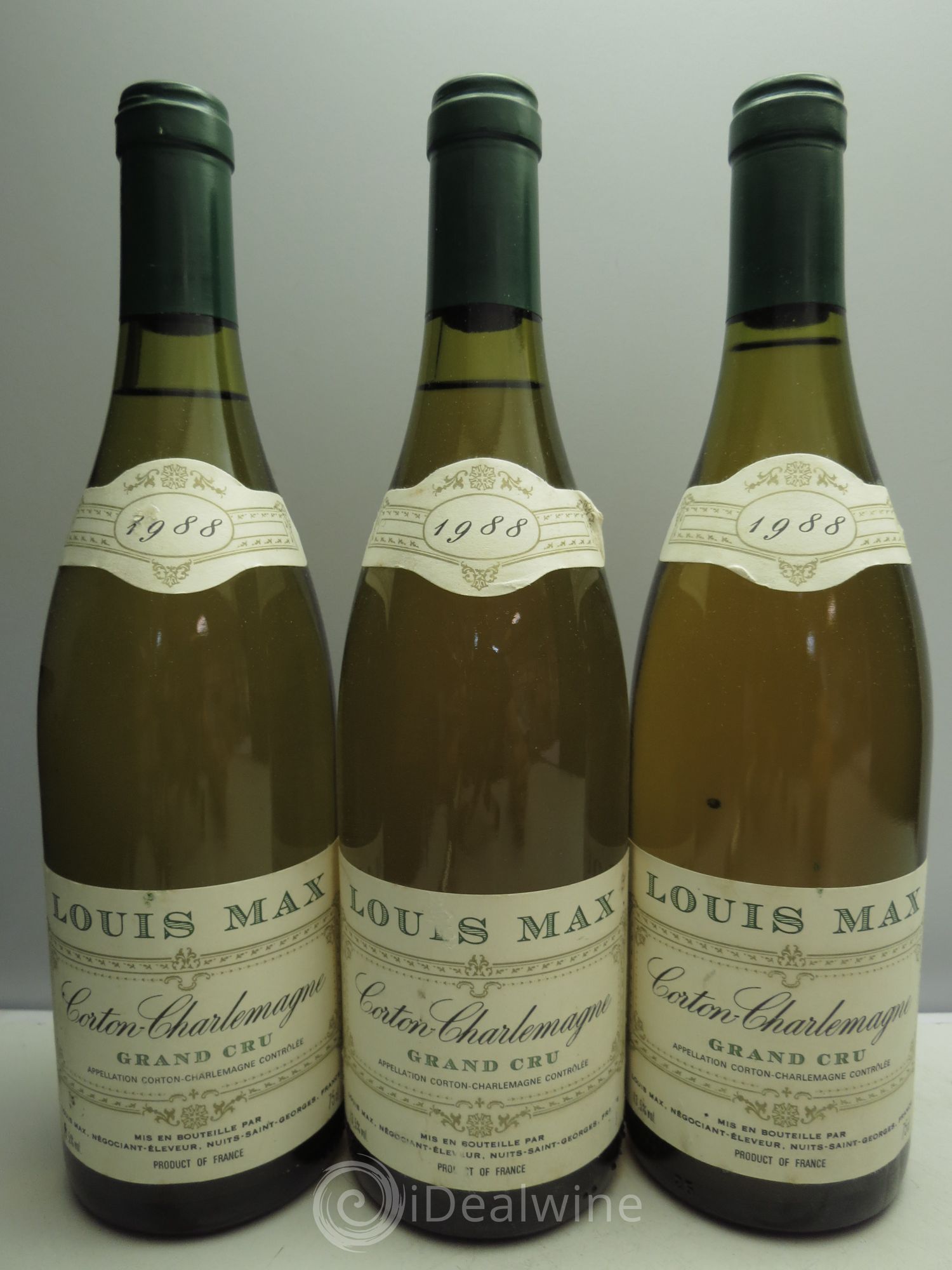 Corton-Charlemagne Grand Cru Louis Max 1988 - Lot de 3 bouteilles - 0