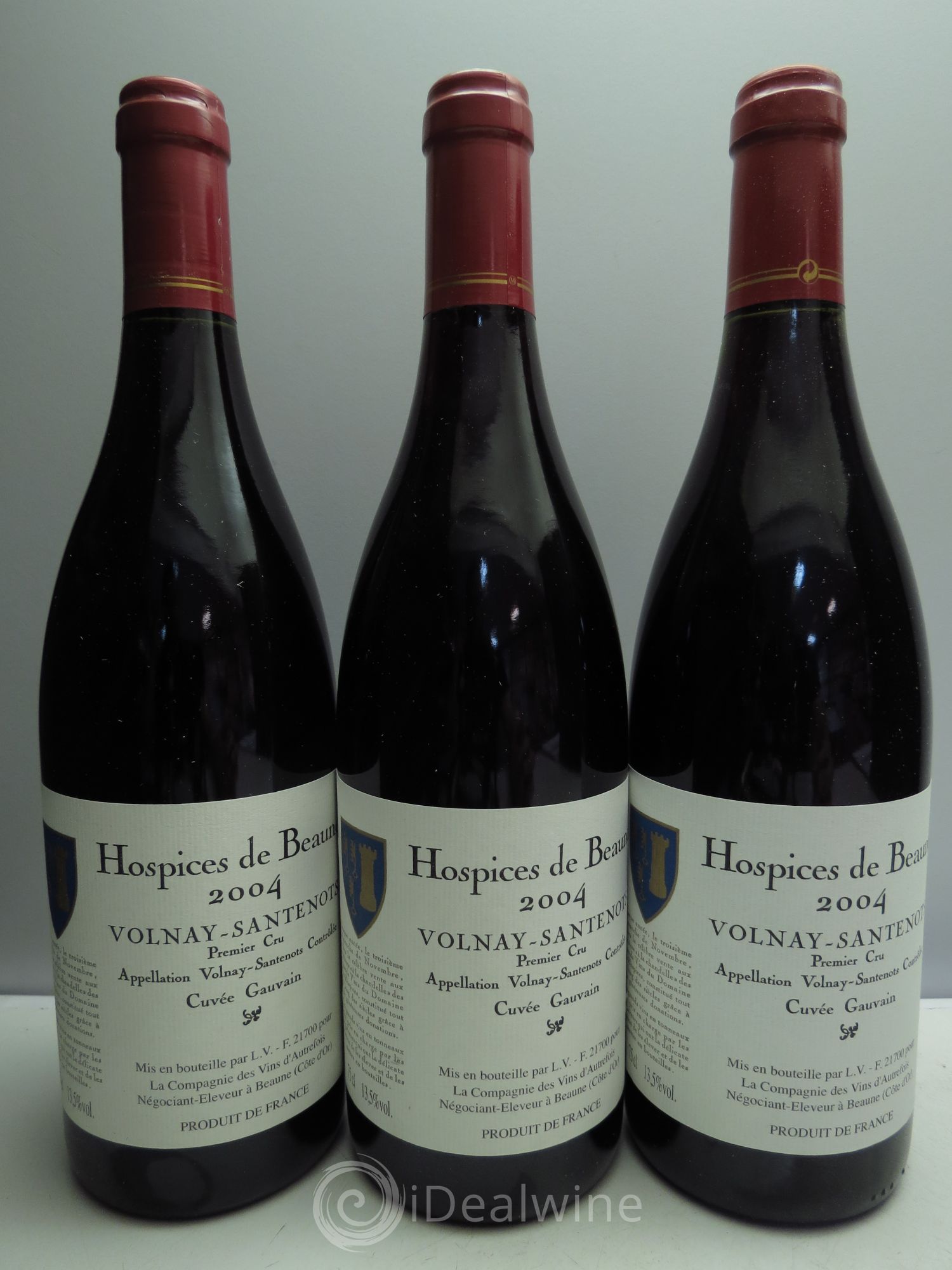 Volnay 1er Cru Cuvée Gauvain Hospices de Beaune 2004 - Posten von 3 Flaschen - 0