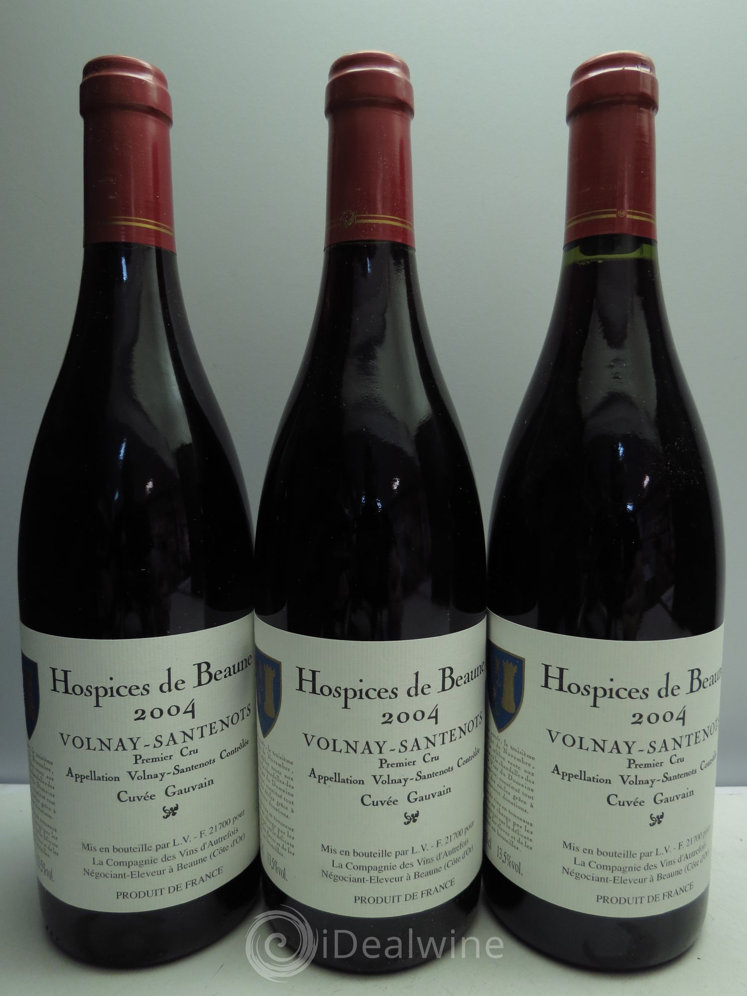 Volnay 1er Cru Cuvée Gauvain Hospices de Beaune 2004 - Posten von 3 Flaschen - 0