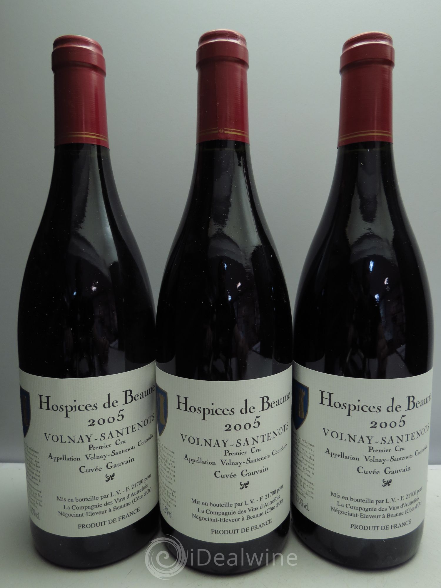 Volnay 1er Cru Cuvée Gauvain Hospices de Beaune 2005 - Posten von 3 Flaschen - 0
