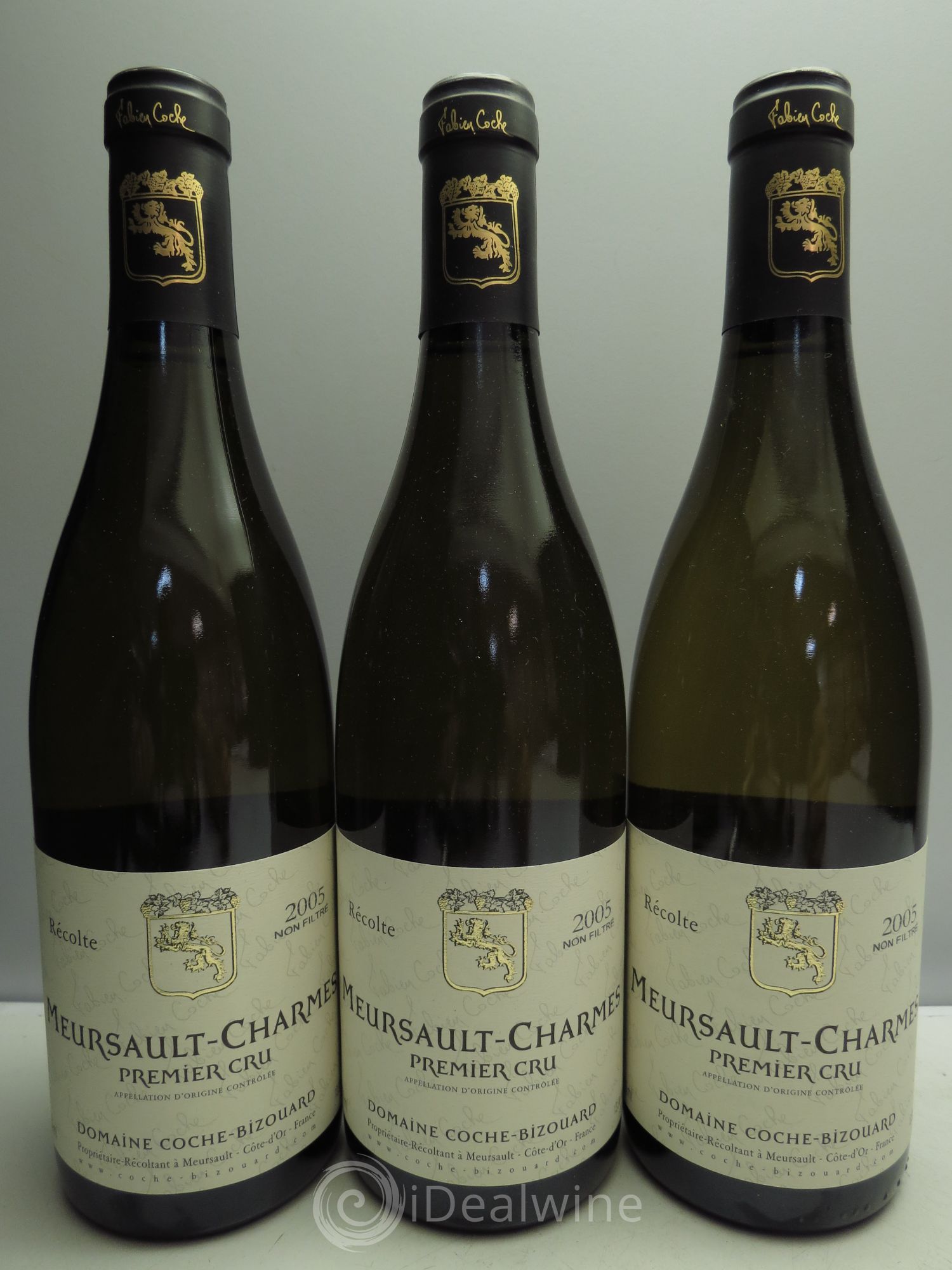 Meursault 1er Cru F.Coche-Bizouard 2005 - Posten von 3 Flaschen - 0