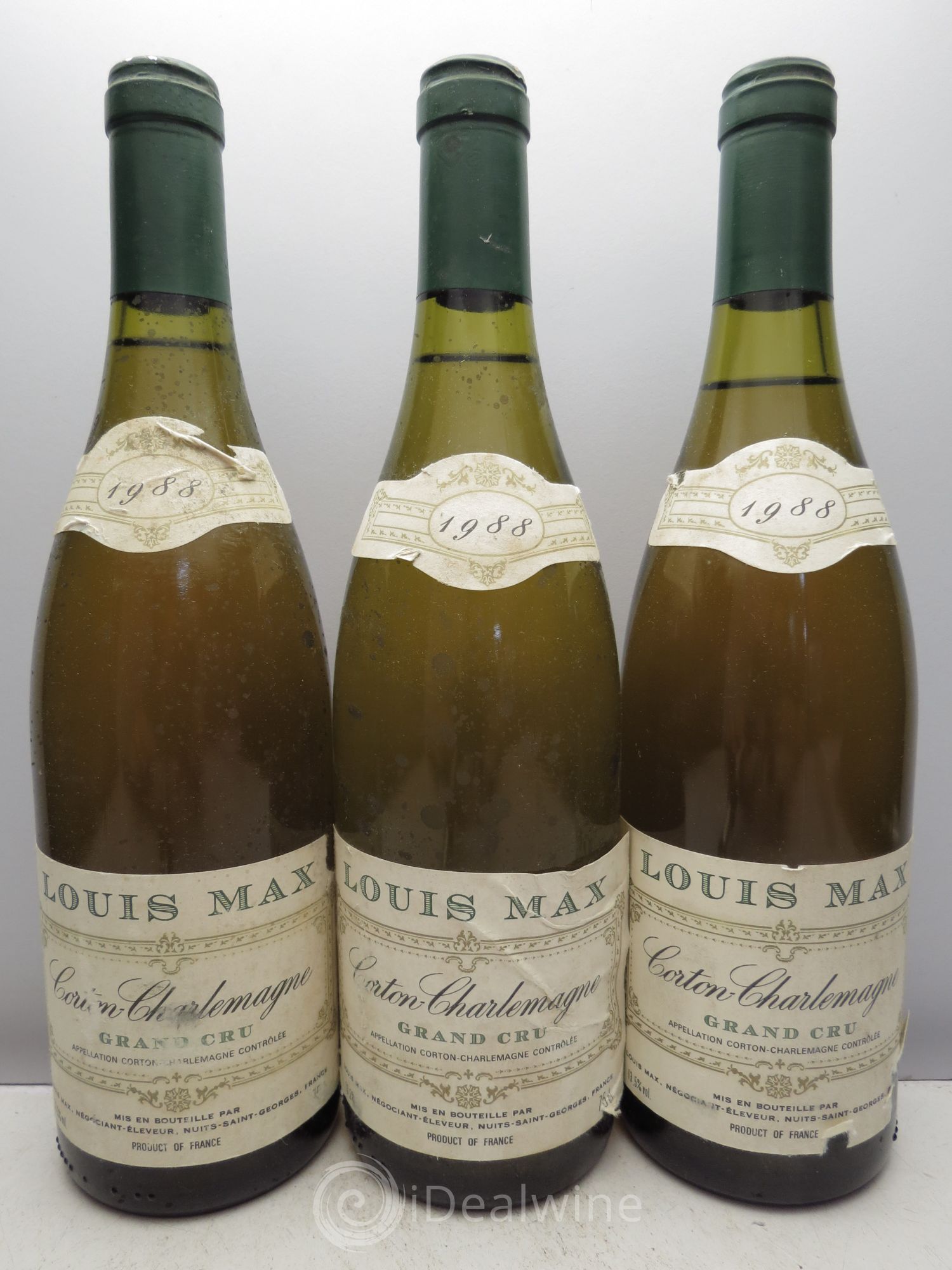 Corton-Charlemagne Grand Cru Louis Max 1988 - Lot de 3 bouteilles - 0