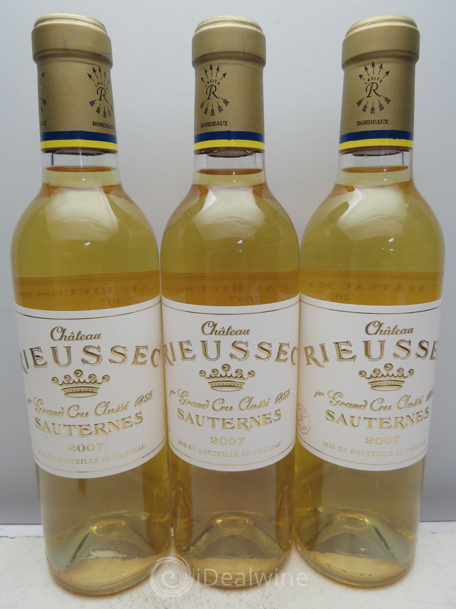 Château Rieussec 1er Grand Cru Classé 2007 - Posten von 3 Demi-Flaschen - 0