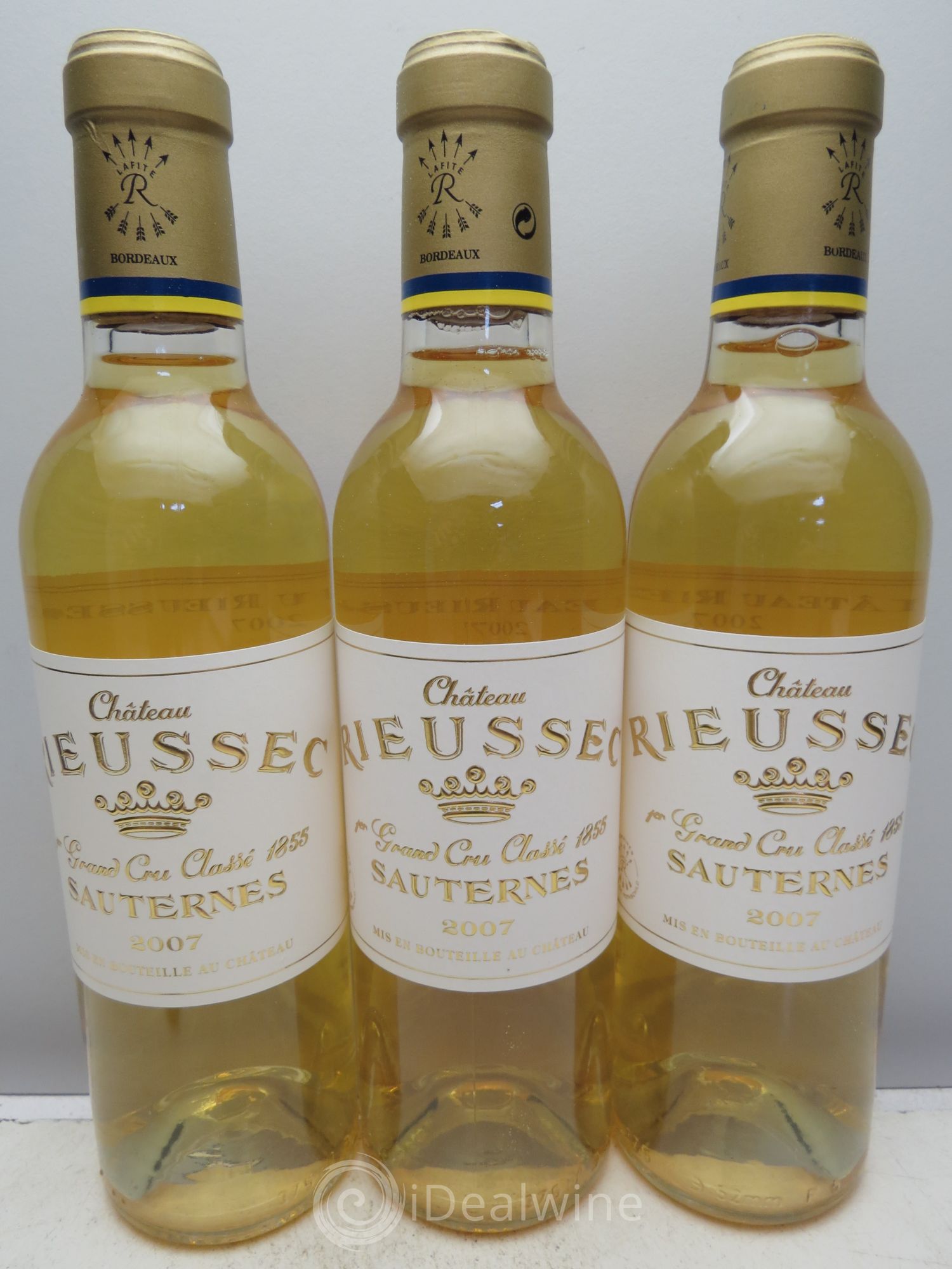 Château Rieussec 1er Grand Cru Classé 2007 - Posten von 3 Demi-Flaschen - 0