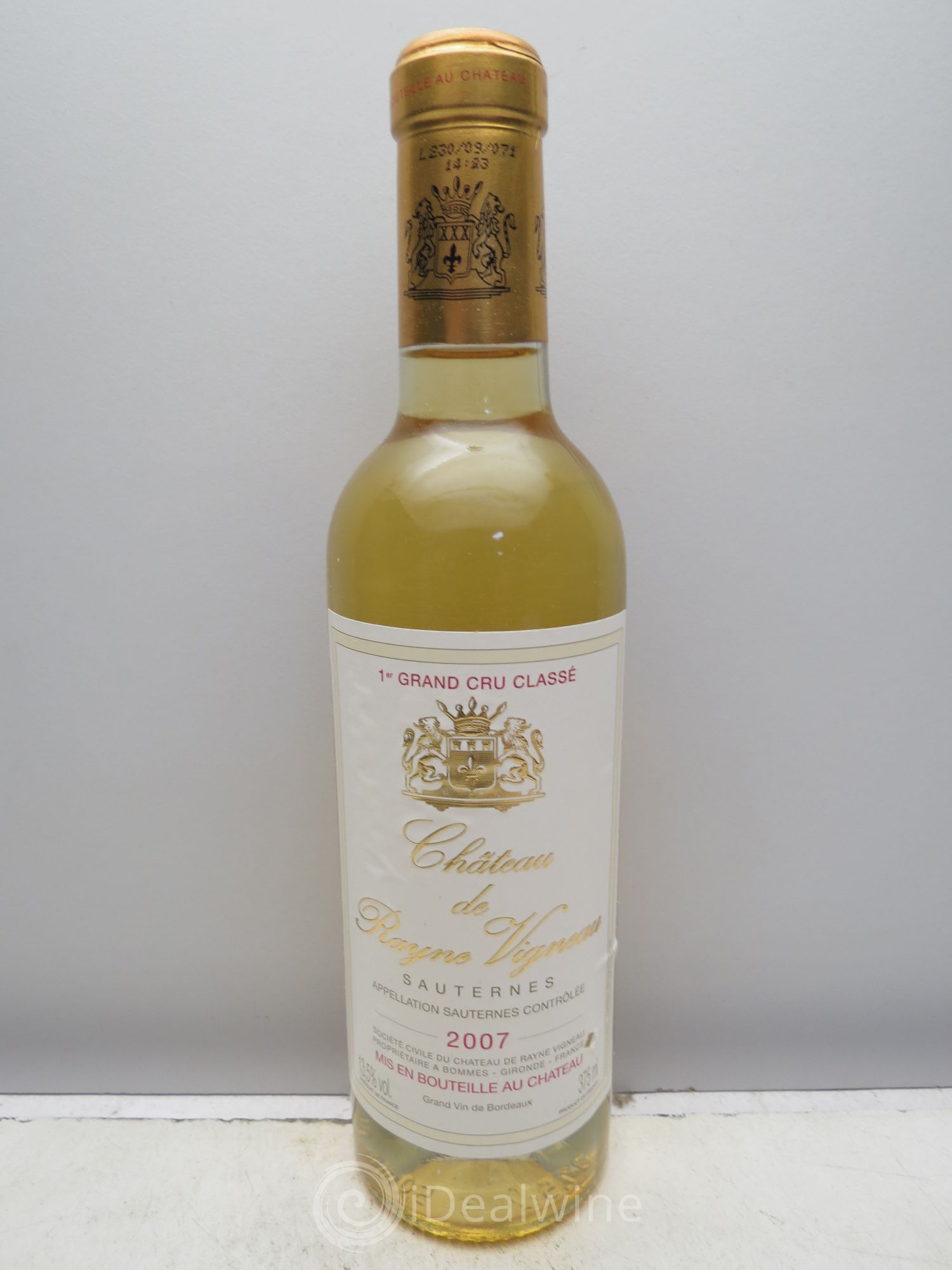 Château de Rayne Vigneau 1er Grand Cru Classé 2007 - Posten von 6 Demi-Flaschen - 0