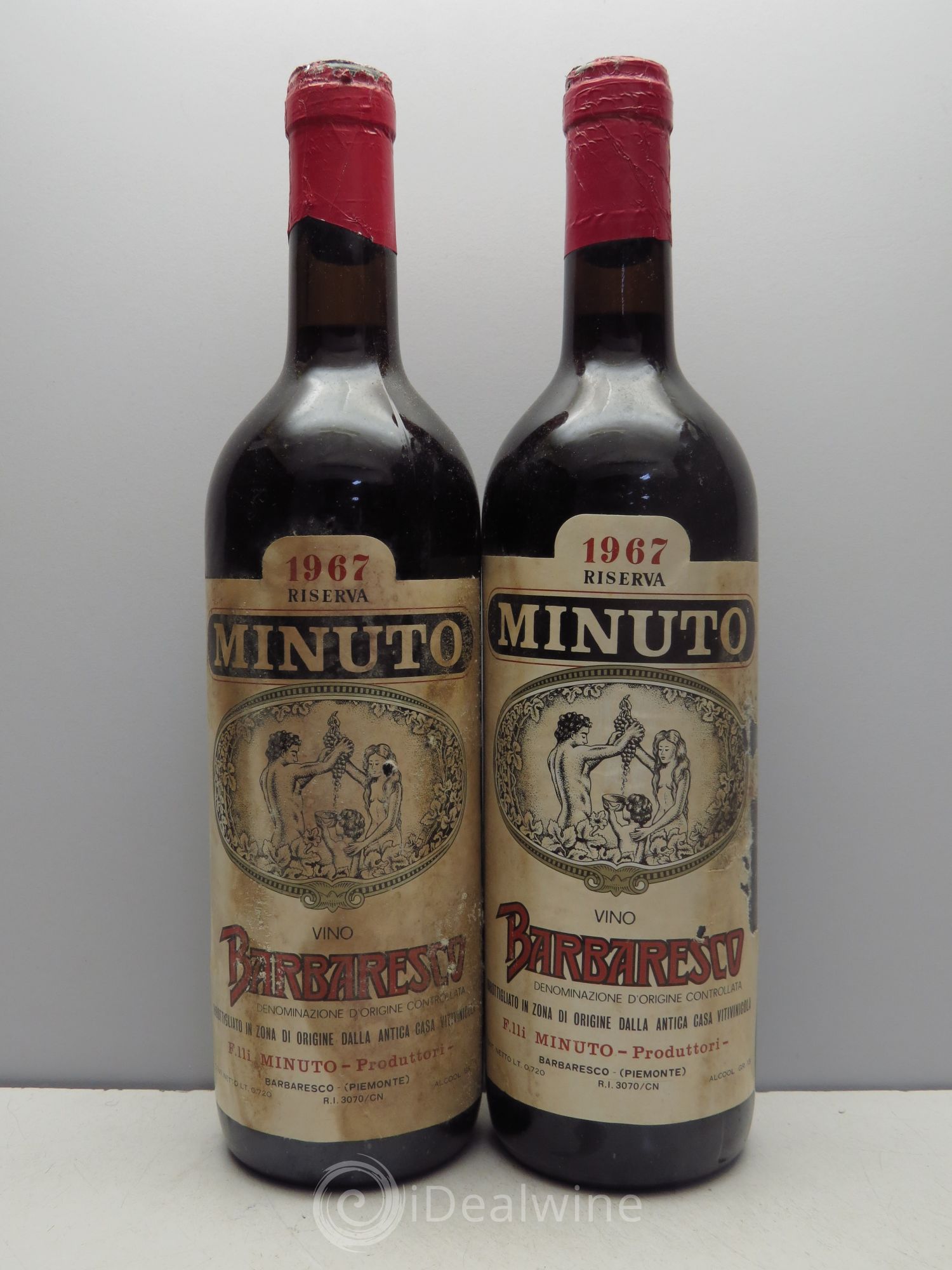 Barbaresco DOCG Reserva Minuto 1967 - Posten von 2 Flaschen - 0