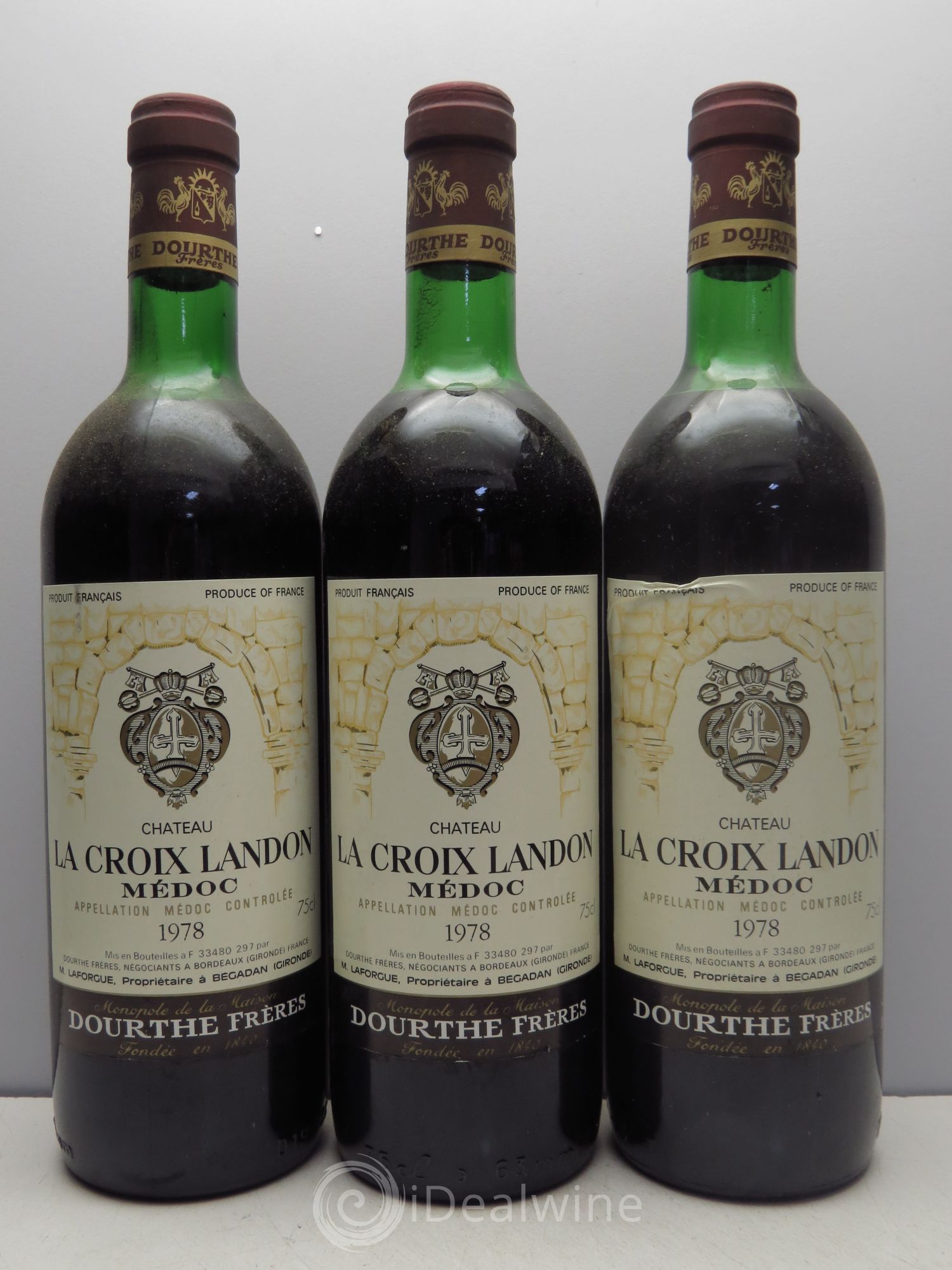 Médoc Château La Croix Landon 1978 - Posten von 3 Flaschen - 0
