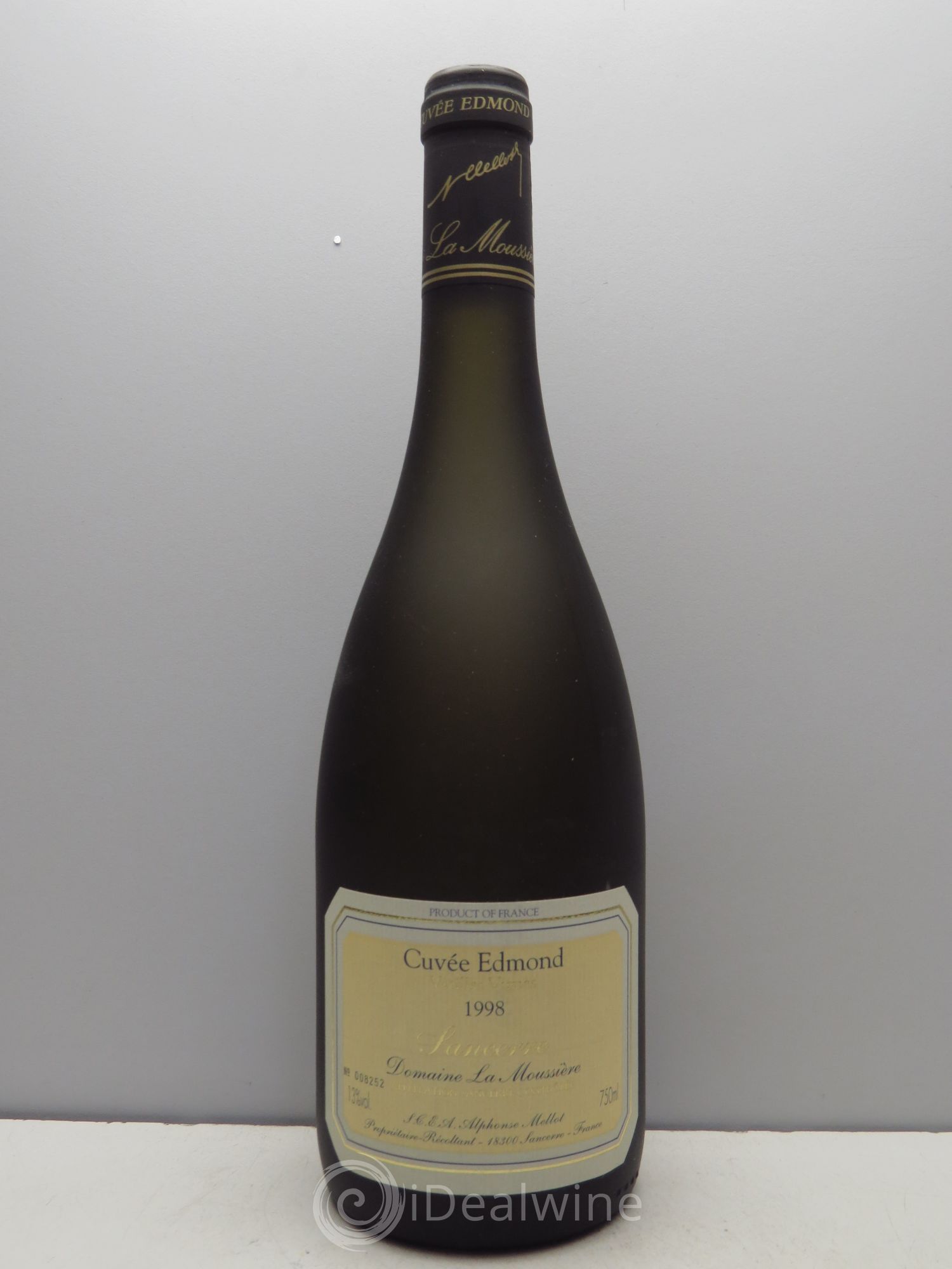 Sancerre Cuvée Edmond Alphonse Mellot Vieilles Vignes Domaine de la Moussière 1998 - Lotto di 6 bottiglie - 0