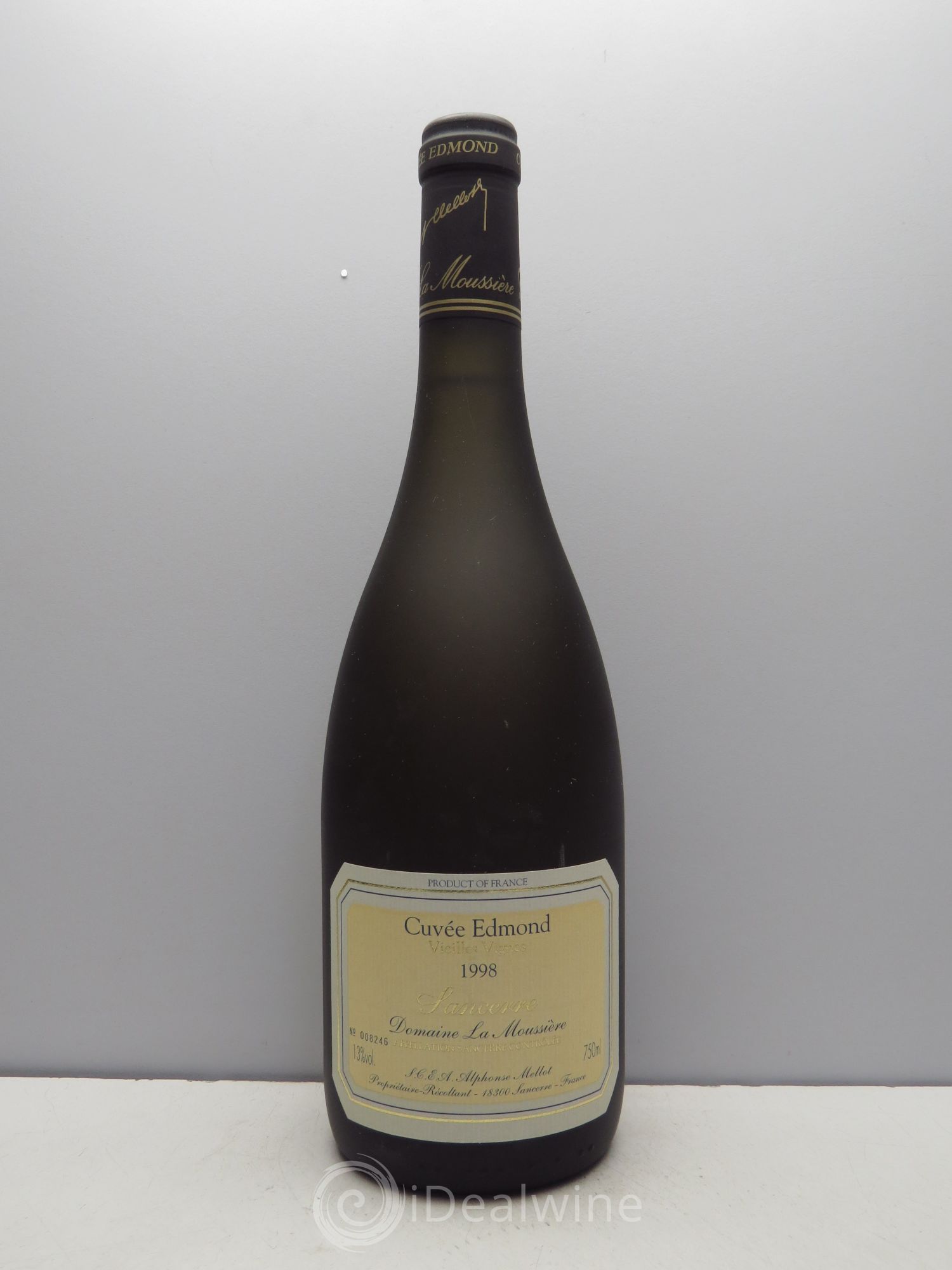 Sancerre Cuvée Edmond Alphonse Mellot Vieilles Vignes Domaine de la Moussière 1998 - Posten von 6 Flaschen - 0
