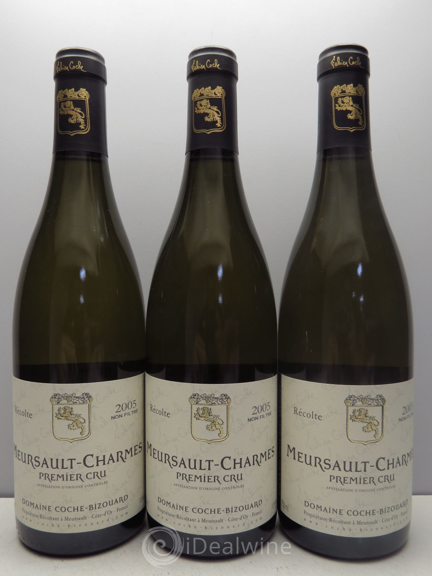 Meursault 1er Cru Fabien Coche-Bizouard 2005 - Posten von 3 Flaschen - 0