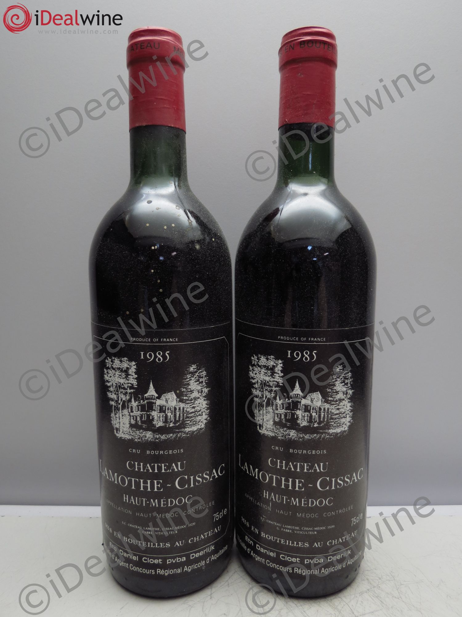 Château Lamothe Cissac Cru Bourgeois 1985 - Lot de 2 bouteilles - 0
