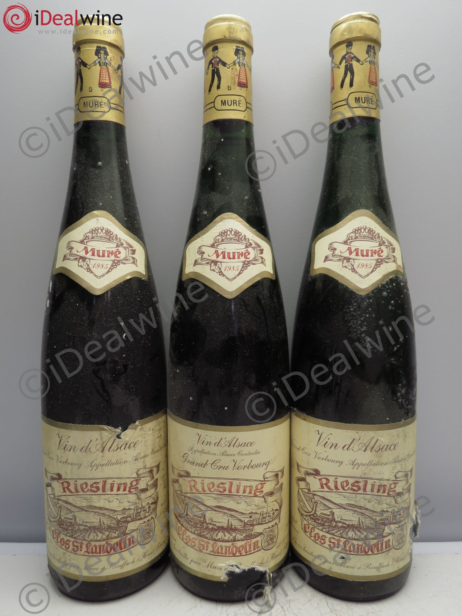 Riesling Grand Cru Clos St Landelin - Muré 1985 - Posten von 3 Flaschen - 0