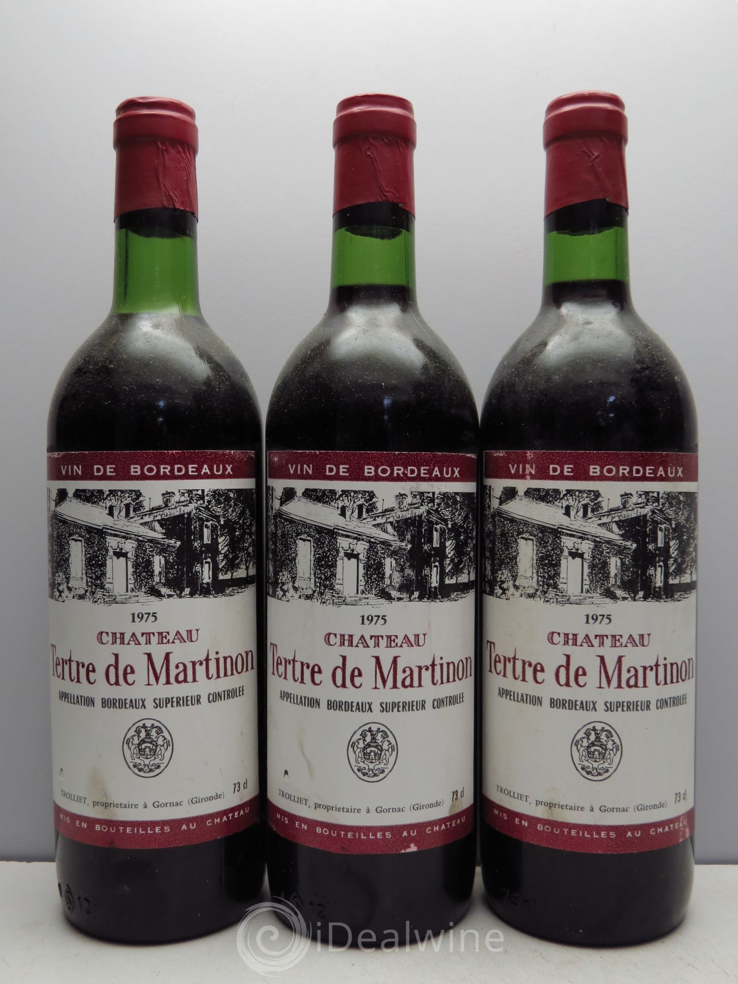 Bordeaux Supérieur Tertre de Martimont 1975 - Posten von 3 Flaschen - 0