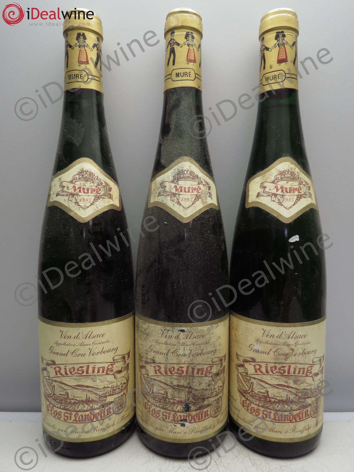 Riesling Grand Cru Clos St Landelin - Muré 1985 - Posten von 3 Flaschen - 0