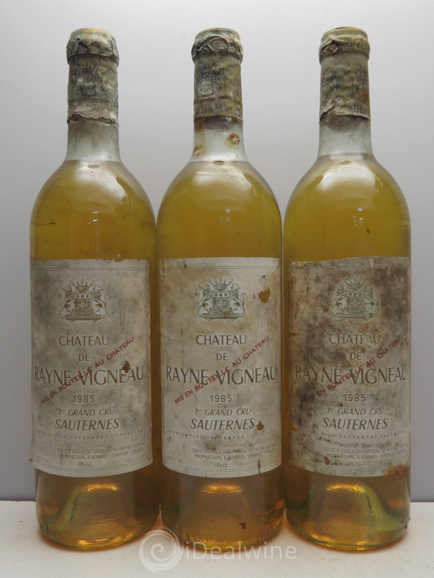 Château de Rayne Vigneau 1er Grand Cru Classé 1985 - Lotto di 3 bottiglie - 0