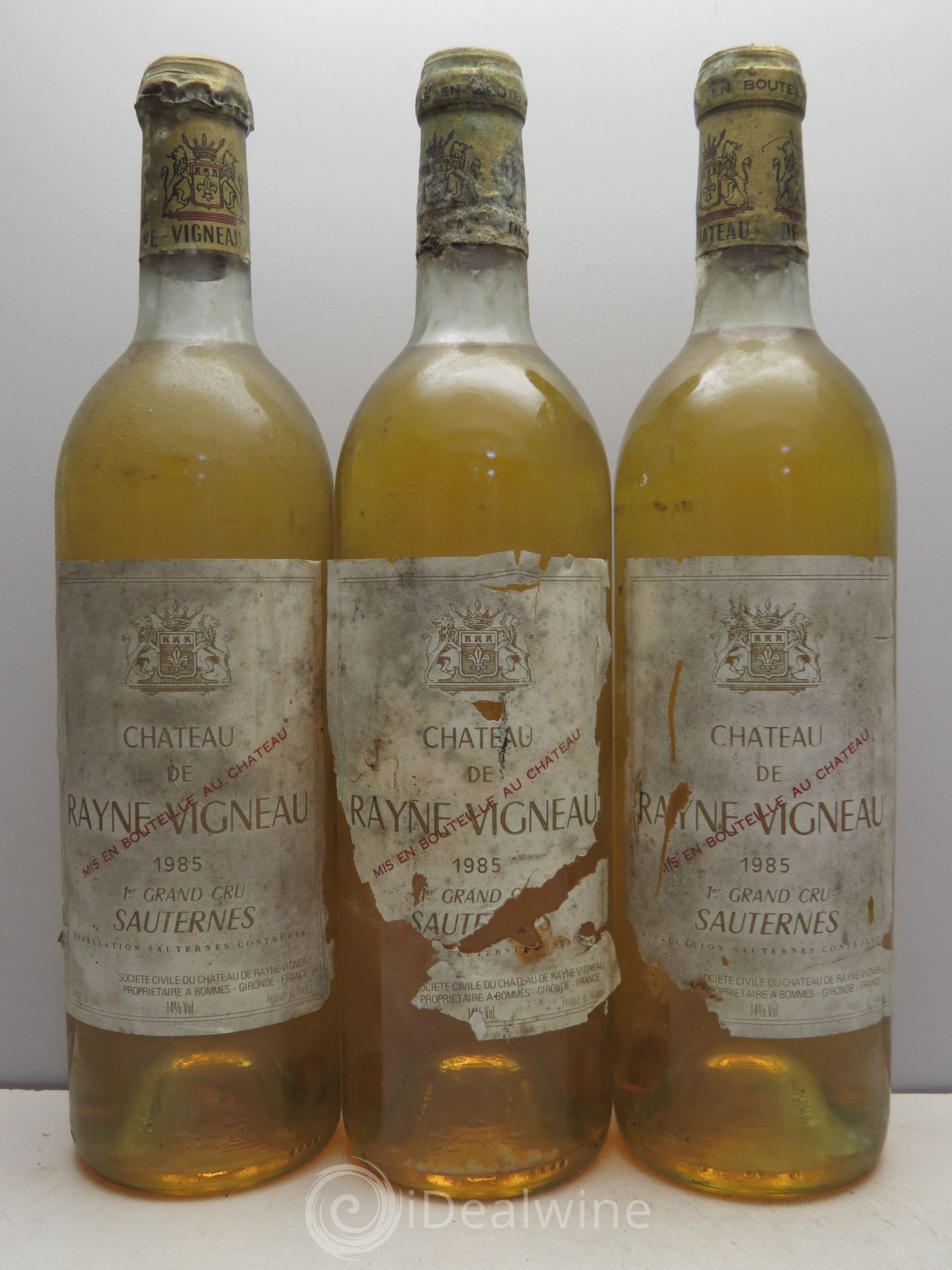 Château de Rayne Vigneau 1er Grand Cru Classé 1985 - Lotto di 3 bottiglie - 0