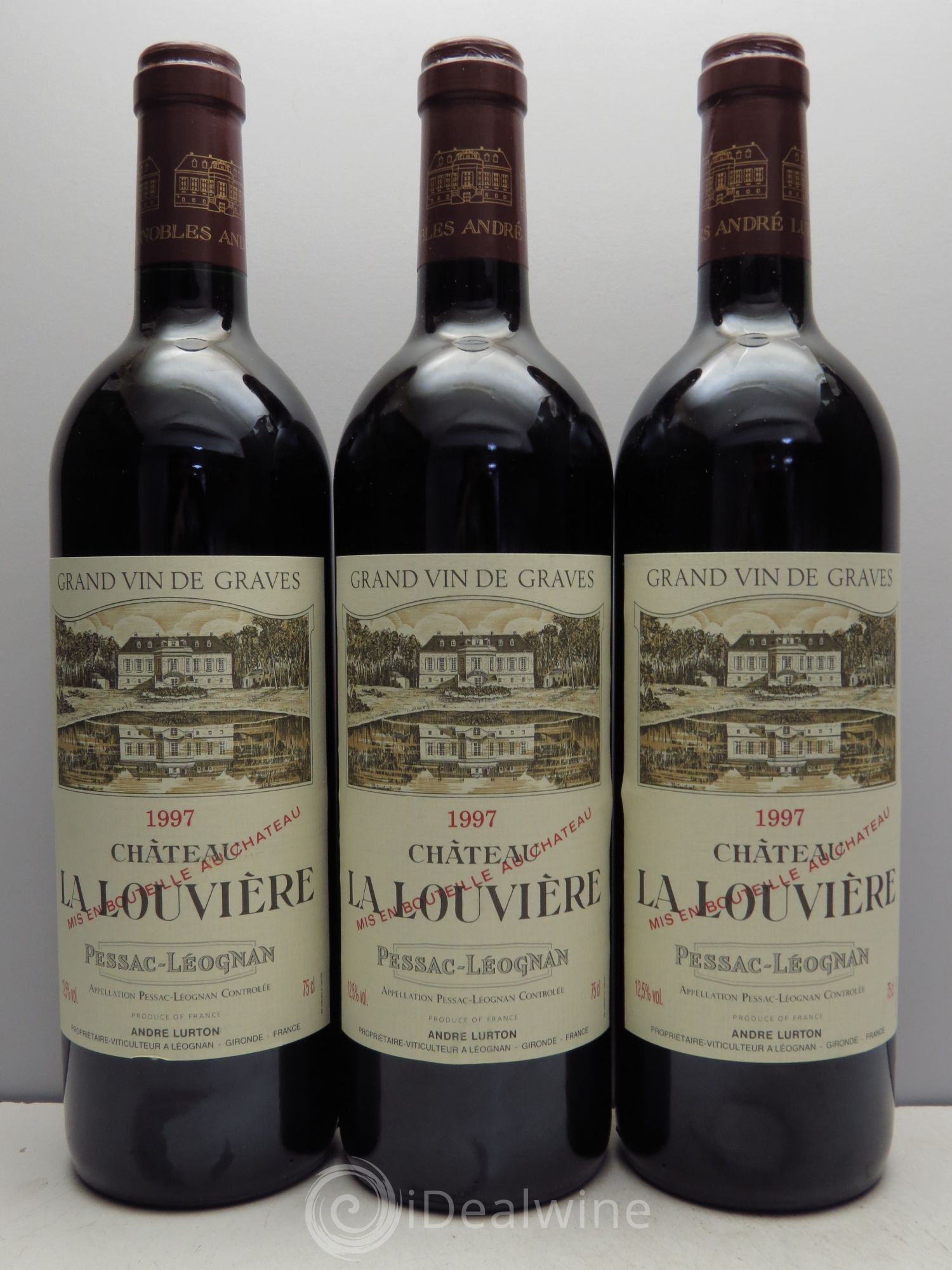 Château la Louvière 1997 - Lot de 3 bouteilles - 0