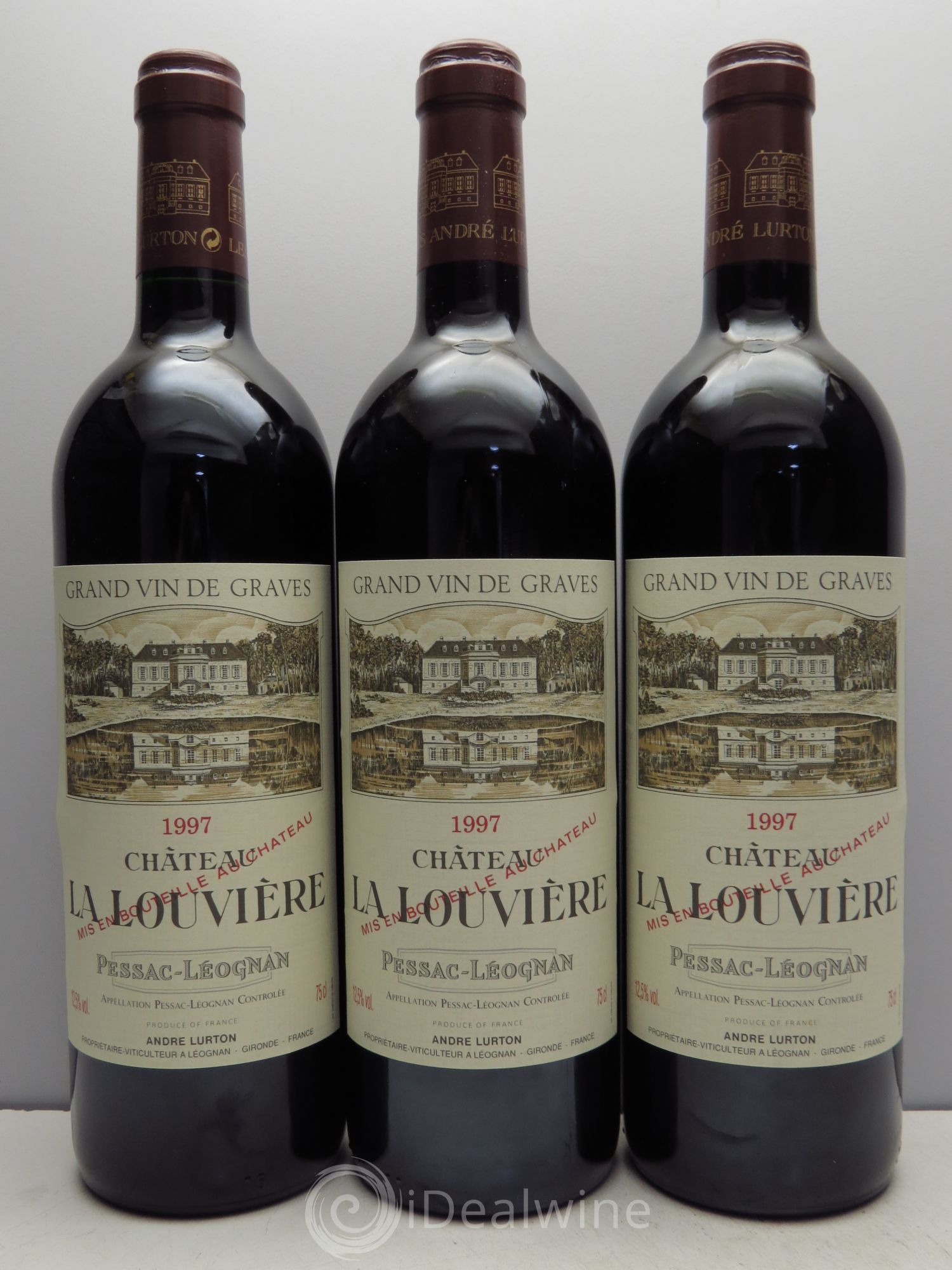 Château la Louvière 1997 - Lot de 3 bouteilles - 0